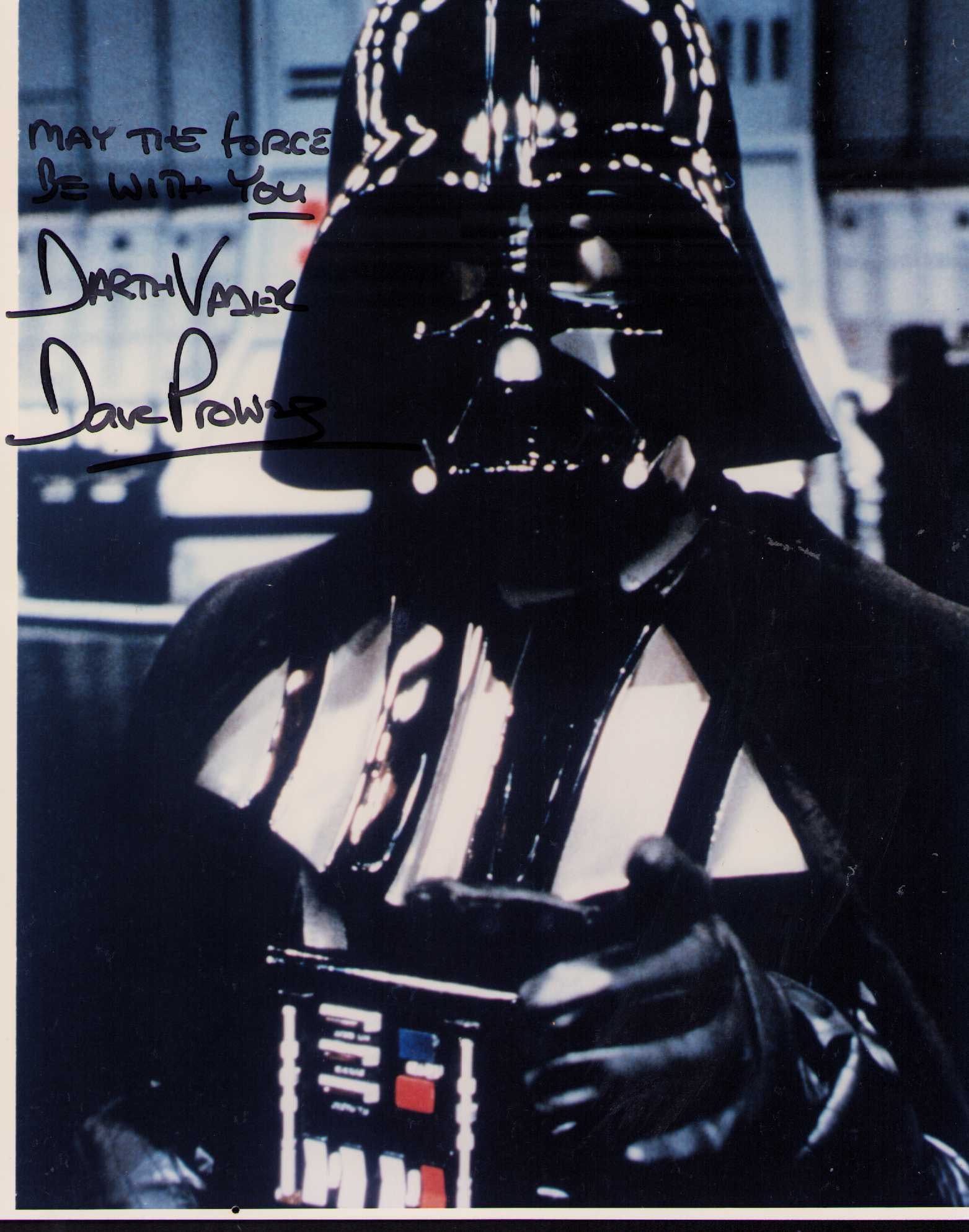Darth Vader Dave Prowse signed photograph (1 of 1)