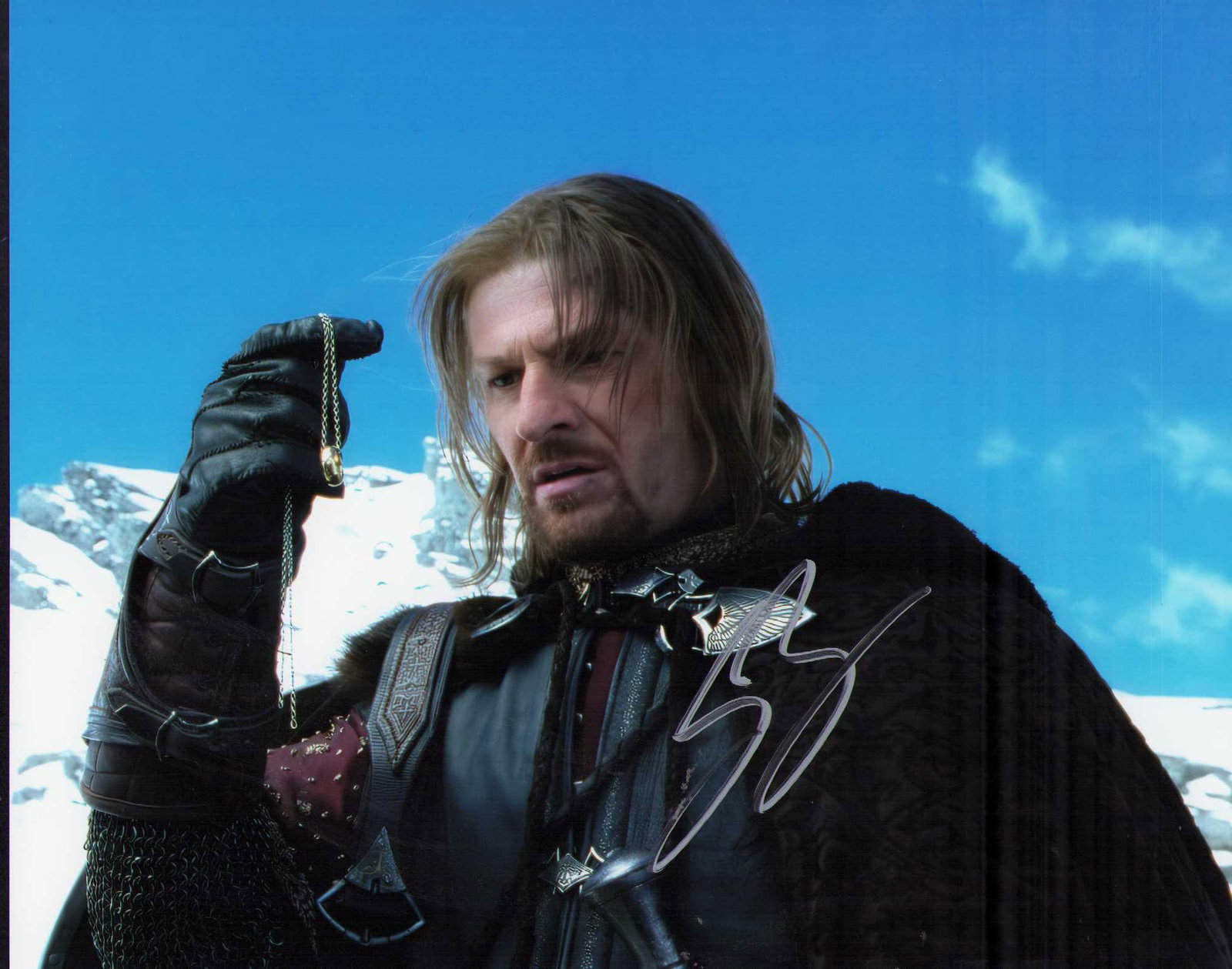 Sean Bean signed photograph: In character from Lord of the Rings signed 8x10 photograph Certificate of AuthenticityEVERY item in this auction comes with at minimum one fully illustrated and serial numbered COA signed by the world
