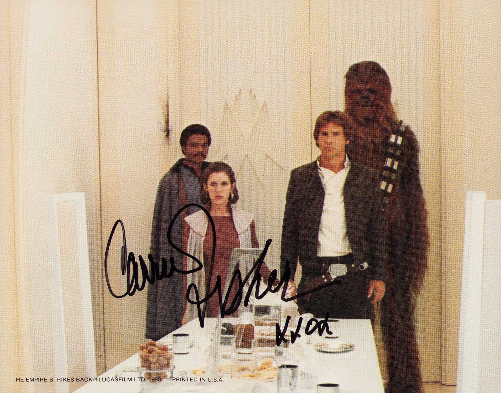 Carrie Fisher signed photograph (1 of 1)