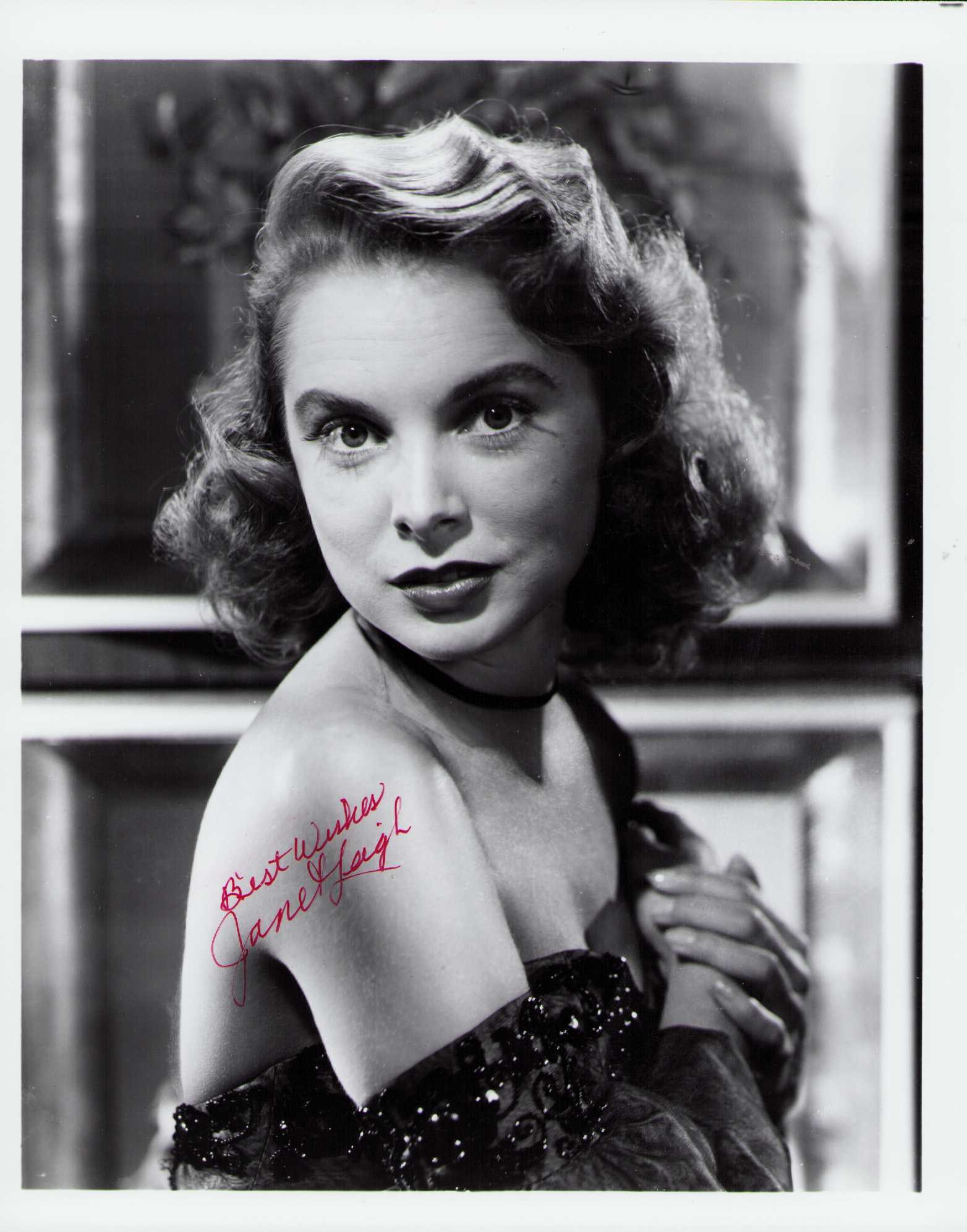 Janet Leigh signed photograph: A vintage portrait of the legendary actress and Psycho star Certificate of AuthenticityEVERY item in this auction comes with at minimum one fully illustrated and serial numbered COA signed by the worl