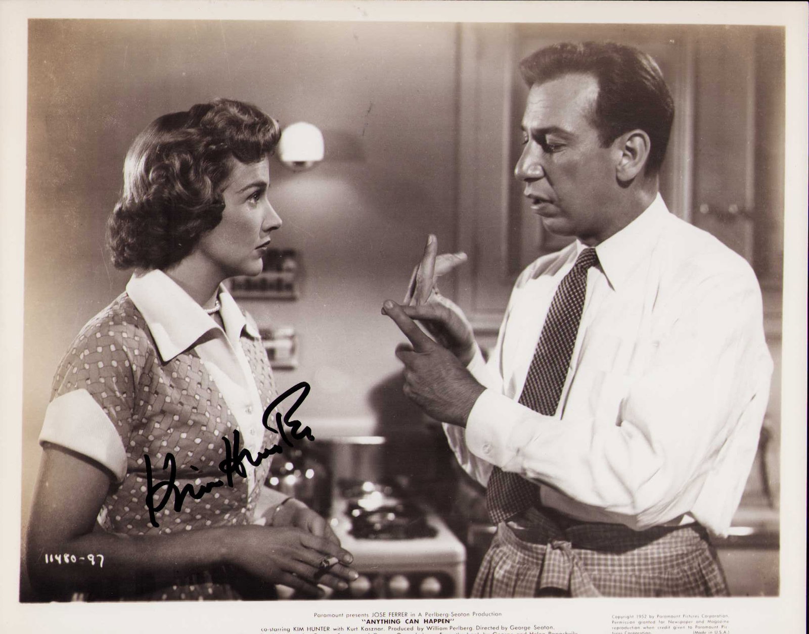 Kim Hunter signed photograph: A vintage signed original still by the Planet of the Apes star Certificate of AuthenticityEVERY item in this auction comes with at minimum one fully illustrated and serial numbered COA signed by the w