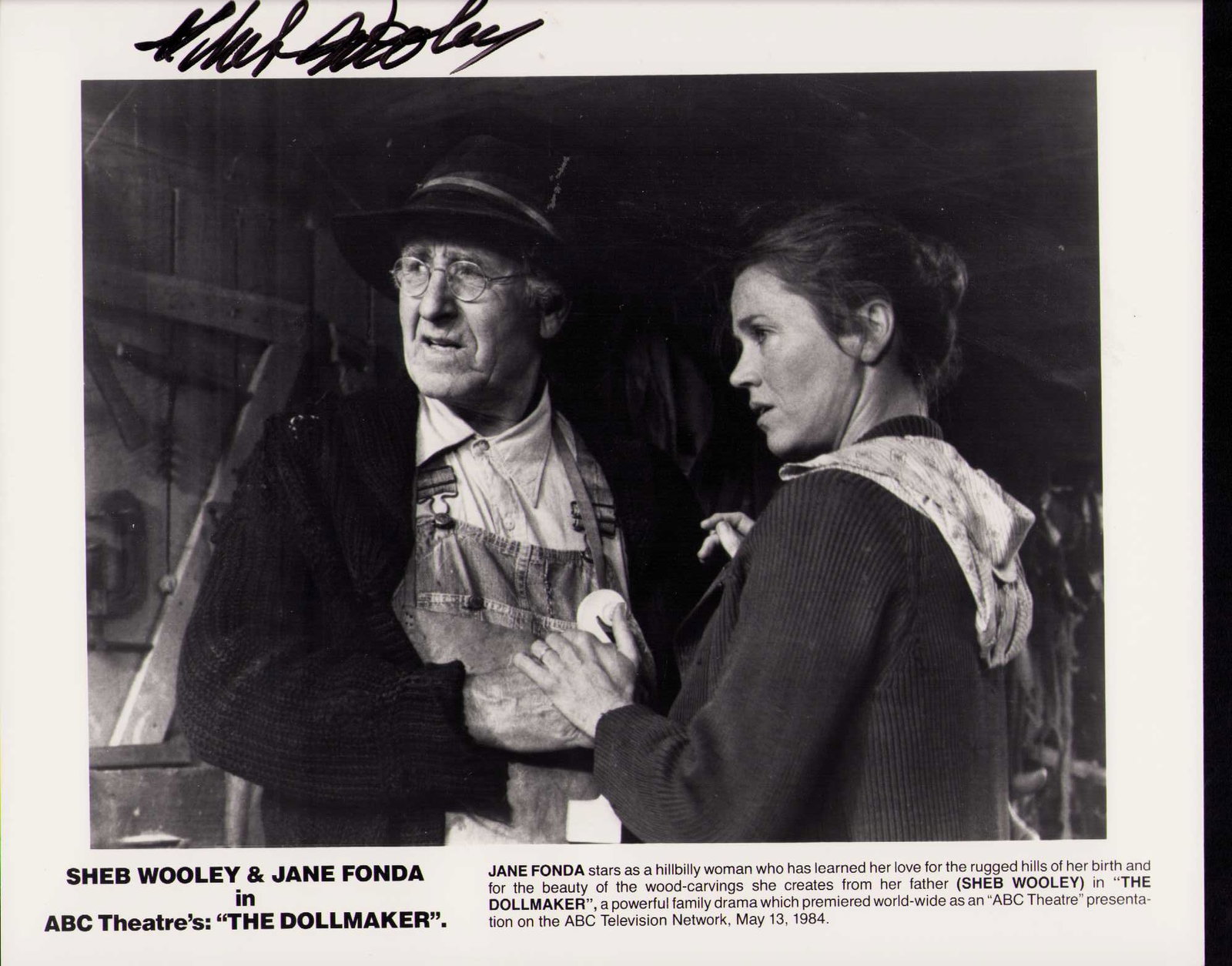 Sheb Wooley signed photograph: A scarce signed vintage 8x10 of the actor Certificate of AuthenticityEVERY item in this auction comes with at minimum one fully illustrated and serial numbered COA signed by the worlds leading authent