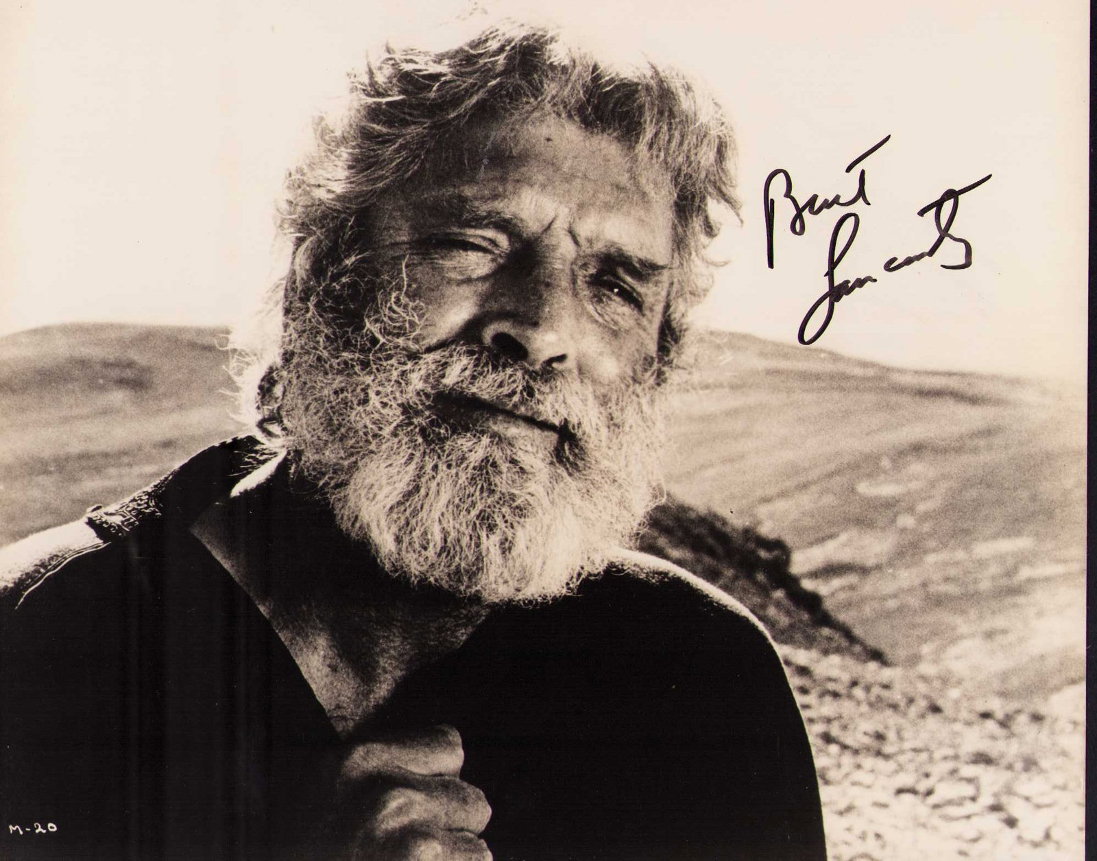 Burt Lancaster signed photograph: An in person signed vintage original 8x10 of the legendary actor Certificate of AuthenticityEVERY item in this auction comes with at minimum one fully illustrated and serial numbered COA signed by the