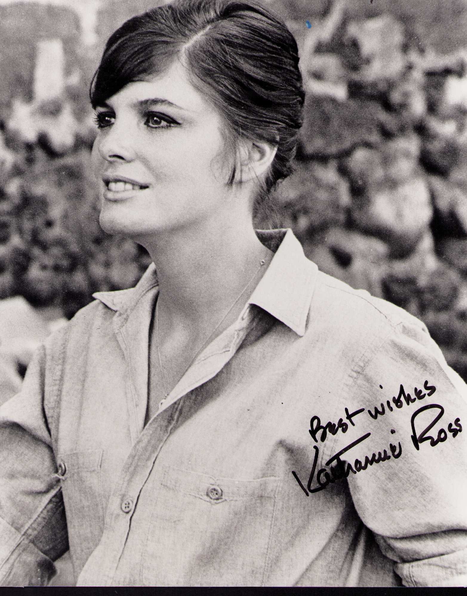 Katharine Ross signed photograph: A vintage signed 8x10 of the Butch Cassidy star Certificate of AuthenticityEVERY item in this auction comes with at minimum one fully illustrated and serial numbered COA signed by the worlds leading a