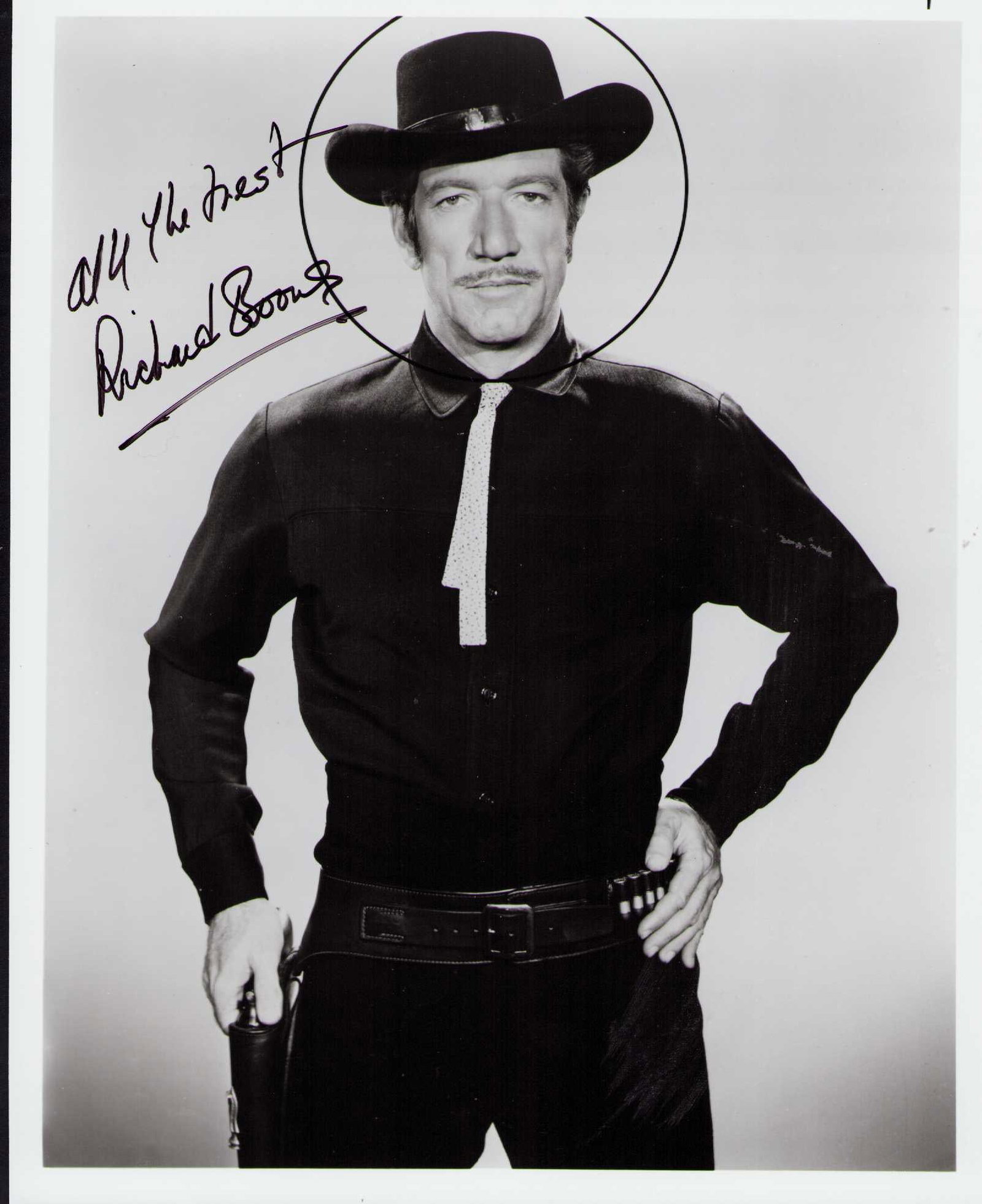 Richard Boone Have Gun will travel signed photograph (1 of 1)