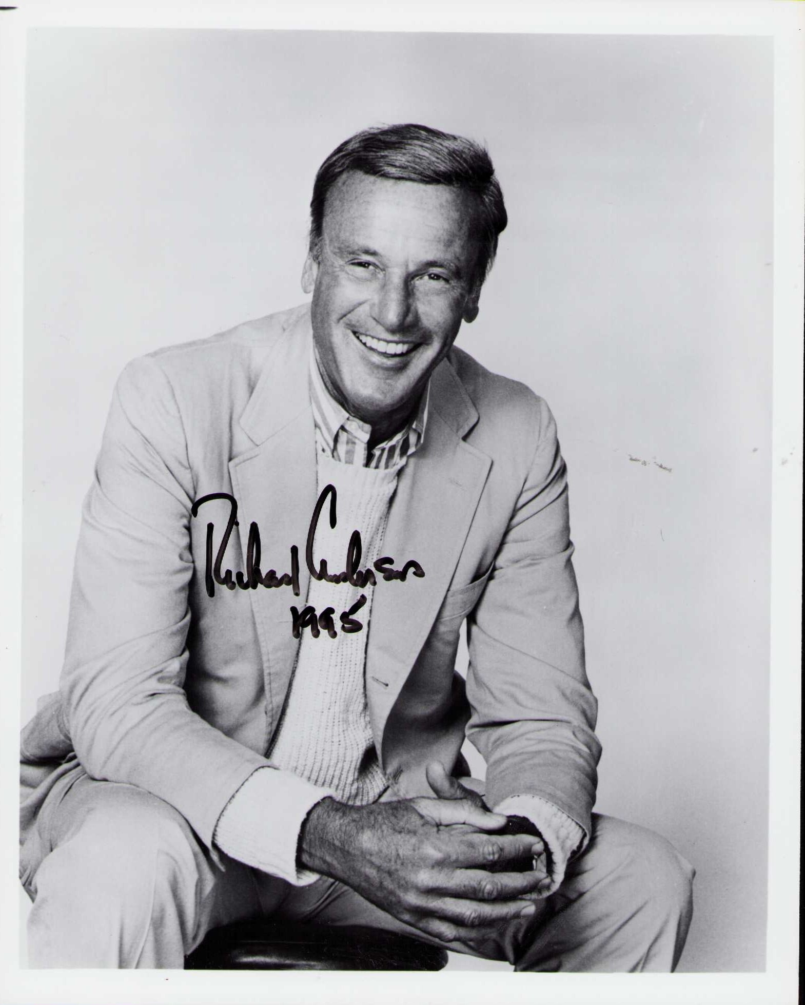 Richard Anderson signed photograph: Oscar Goldman in both Bionic Man and Woman series signed by star Richard Anderson Certificate of AuthenticityEVERY item in this auction comes with at minimum one fully illustrated and serial numbered 