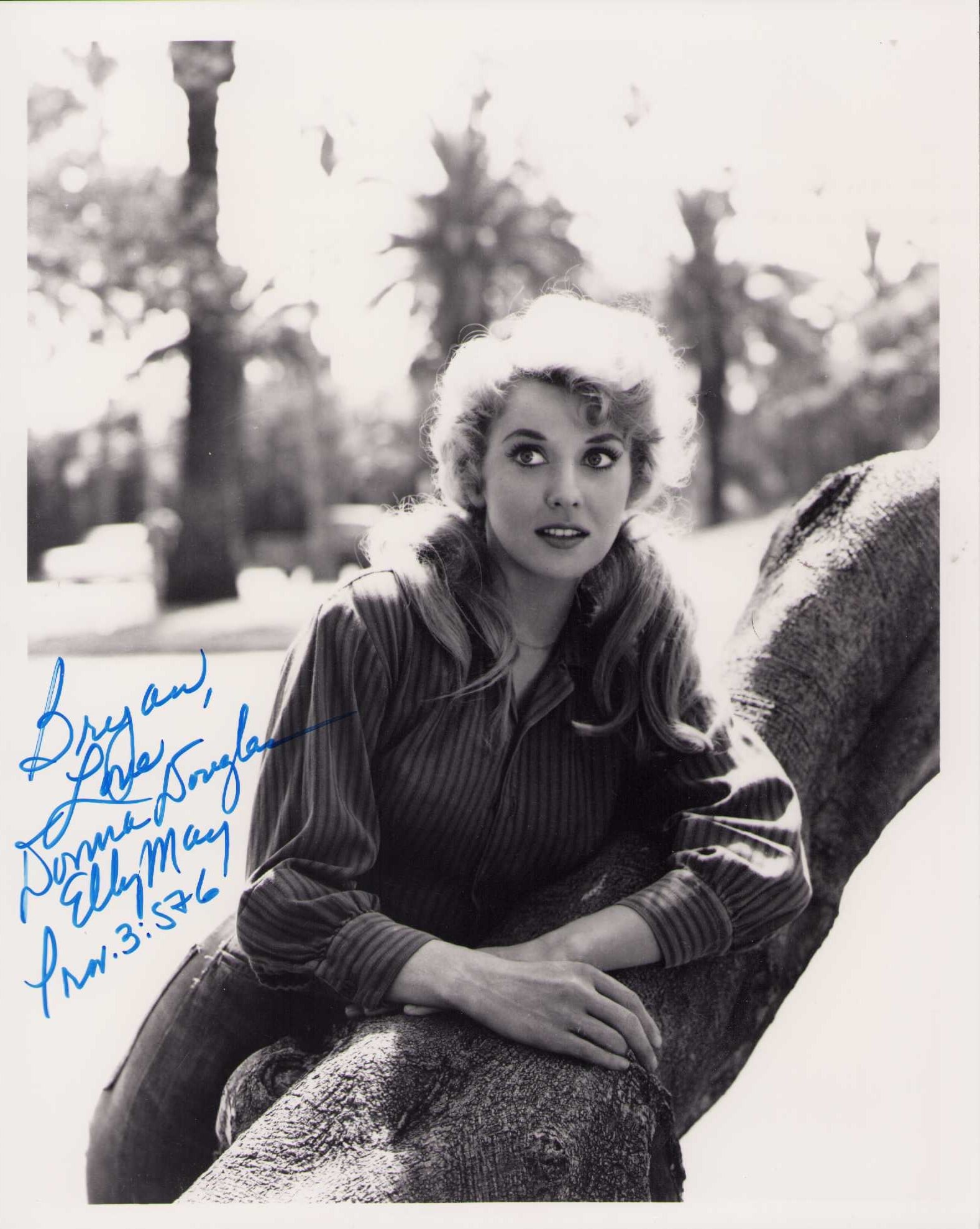 Donna Douglas signed photograph: Vintage signed as Elly May in TVS Beverly Hillbillies 8x10 Certificate of AuthenticityEVERY item in this auction comes with at minimum one fully illustrated and serial numbered COA signed by the world