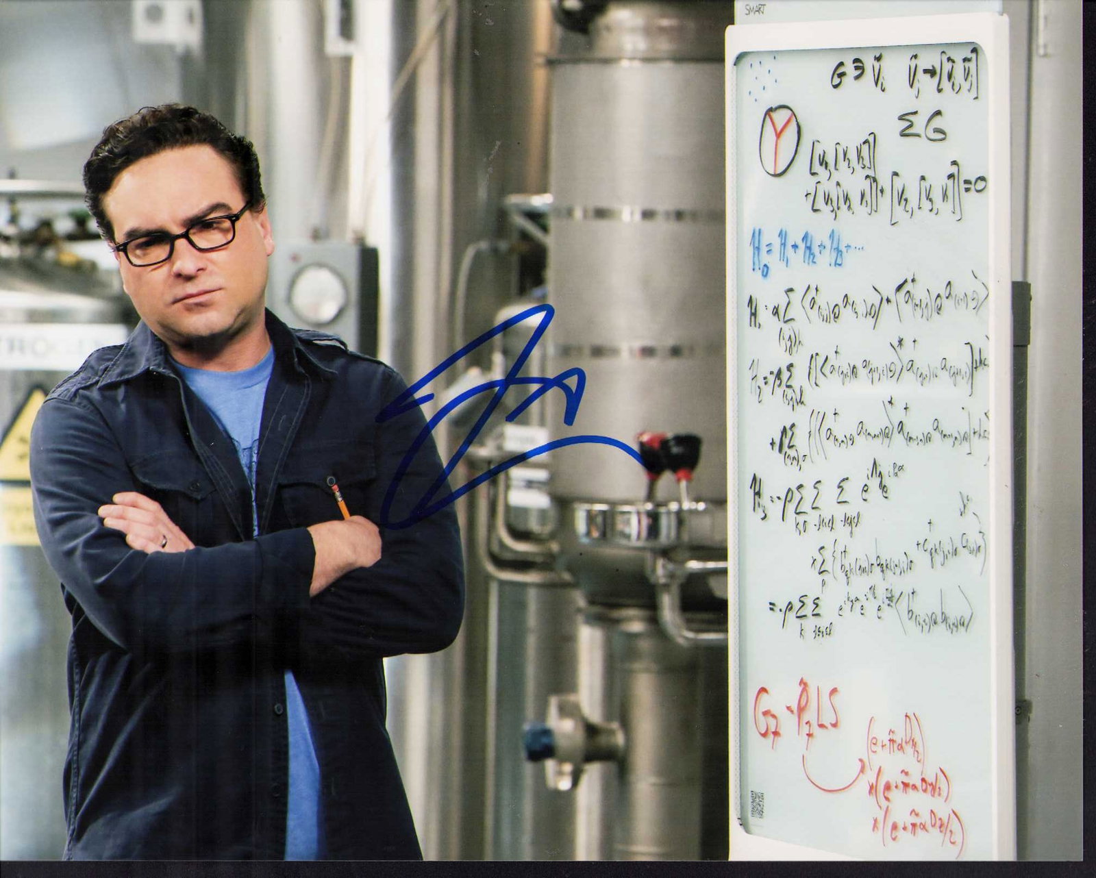 Johnny Galecki signed Big Bang Theory photograph (1 of 1)