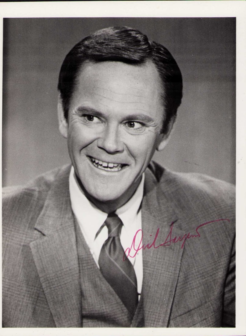 Bewitched Dick Sargent signed photograph: A vintage original 7x9 Bewitched still signed by him as the second to play Darren Stevens in the series Certificate of AuthenticityEVERY item in this auction comes with at minimum one fully illustrate