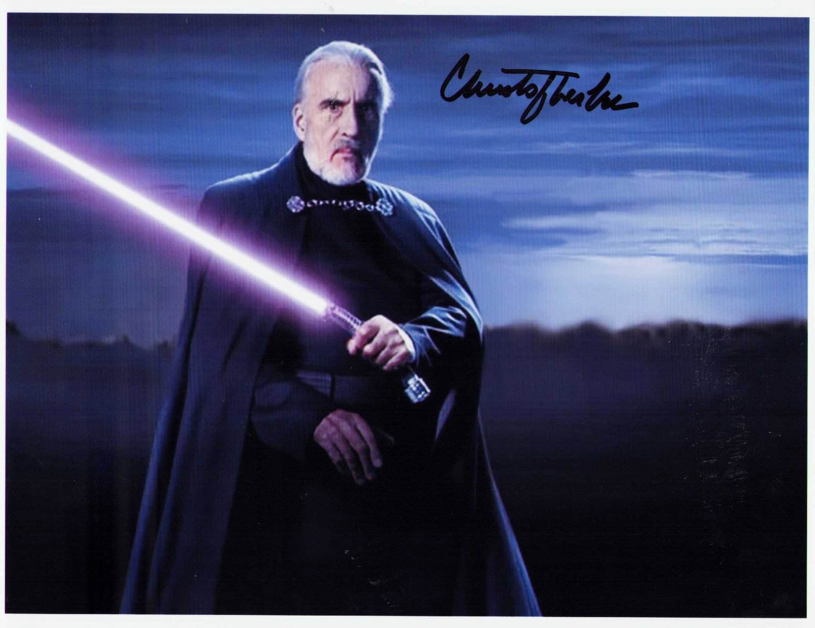 Christopher Lee Star Wars signed photograph (1 of 1)