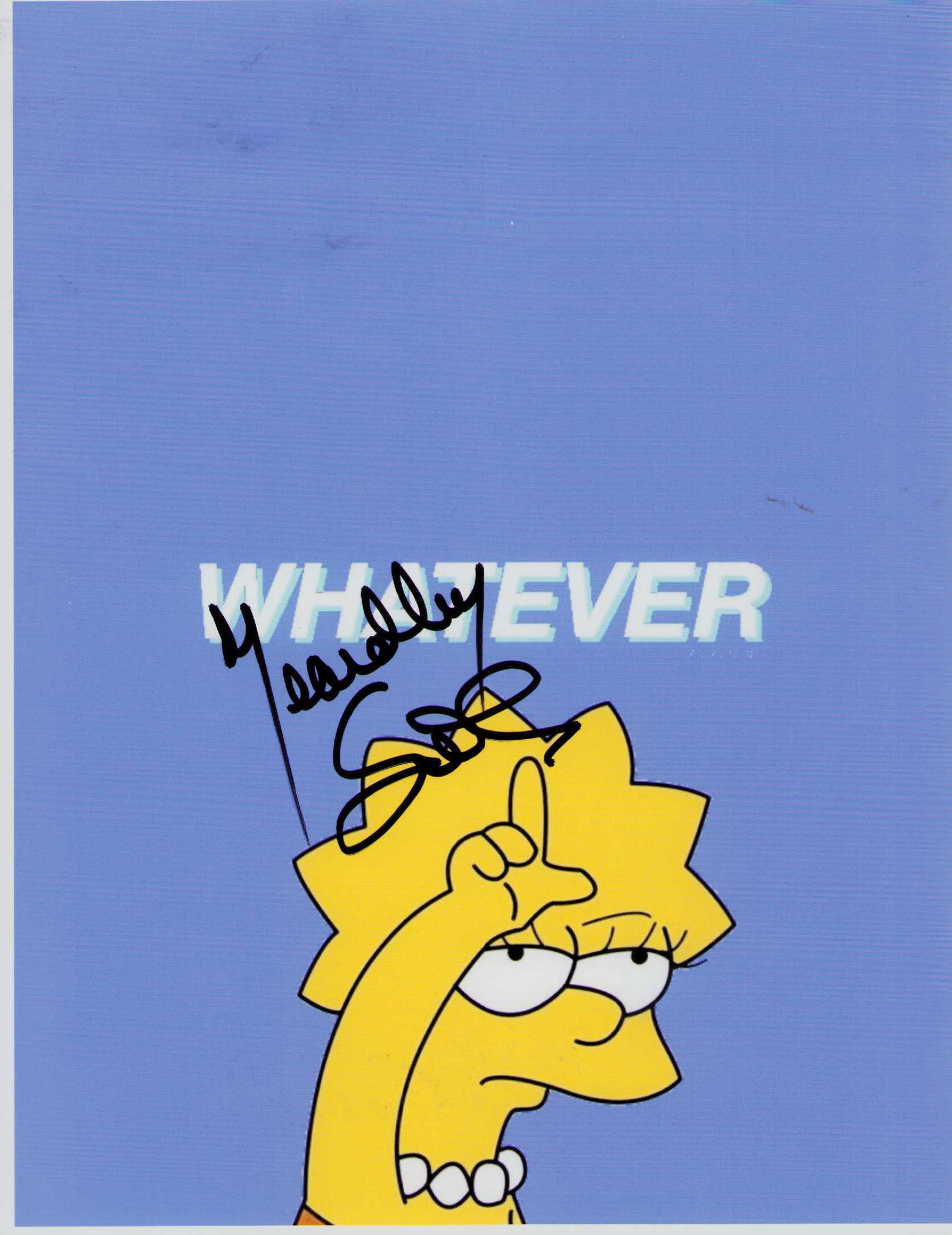 Yeardley Smith Lisa Simpson signed photograph: The voice of Lisa Simpson on the Simpsons signed 8x10 Certificate of AuthenticityEVERY item in this auction comes with at minimum one fully illustrated and serial numbered COA signed by the worlds lea