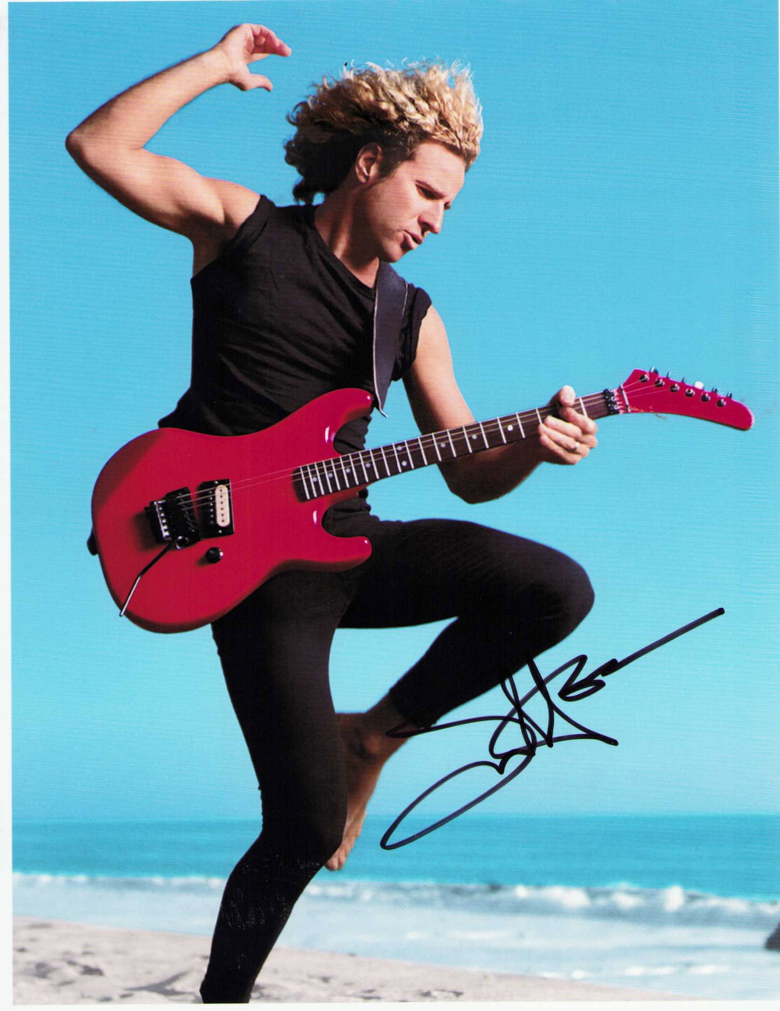 Sammy Hagar signed photograph: A cool signed 8x10 by the Van Halen lead singer on so many hits and solo work as well Certificate of AuthenticityEVERY item in this auction comes with at minimum one fully illustrated and serial numbe