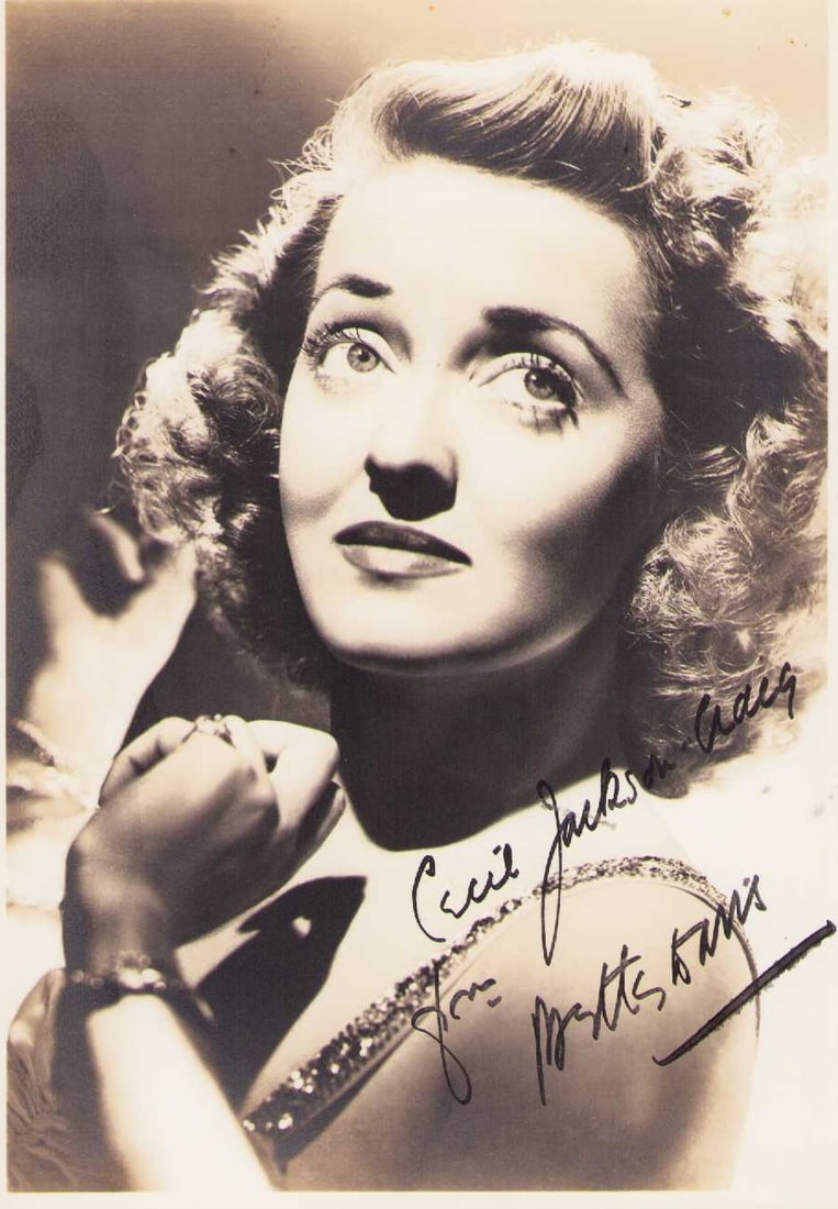 Bette Davis early signed photograph: An early 1930s signed Bette Davis photograph at the start of her long career Certificate of AuthenticityEVERY item in this auction comes with at minimum one fully illustrated and serial numbered COA s