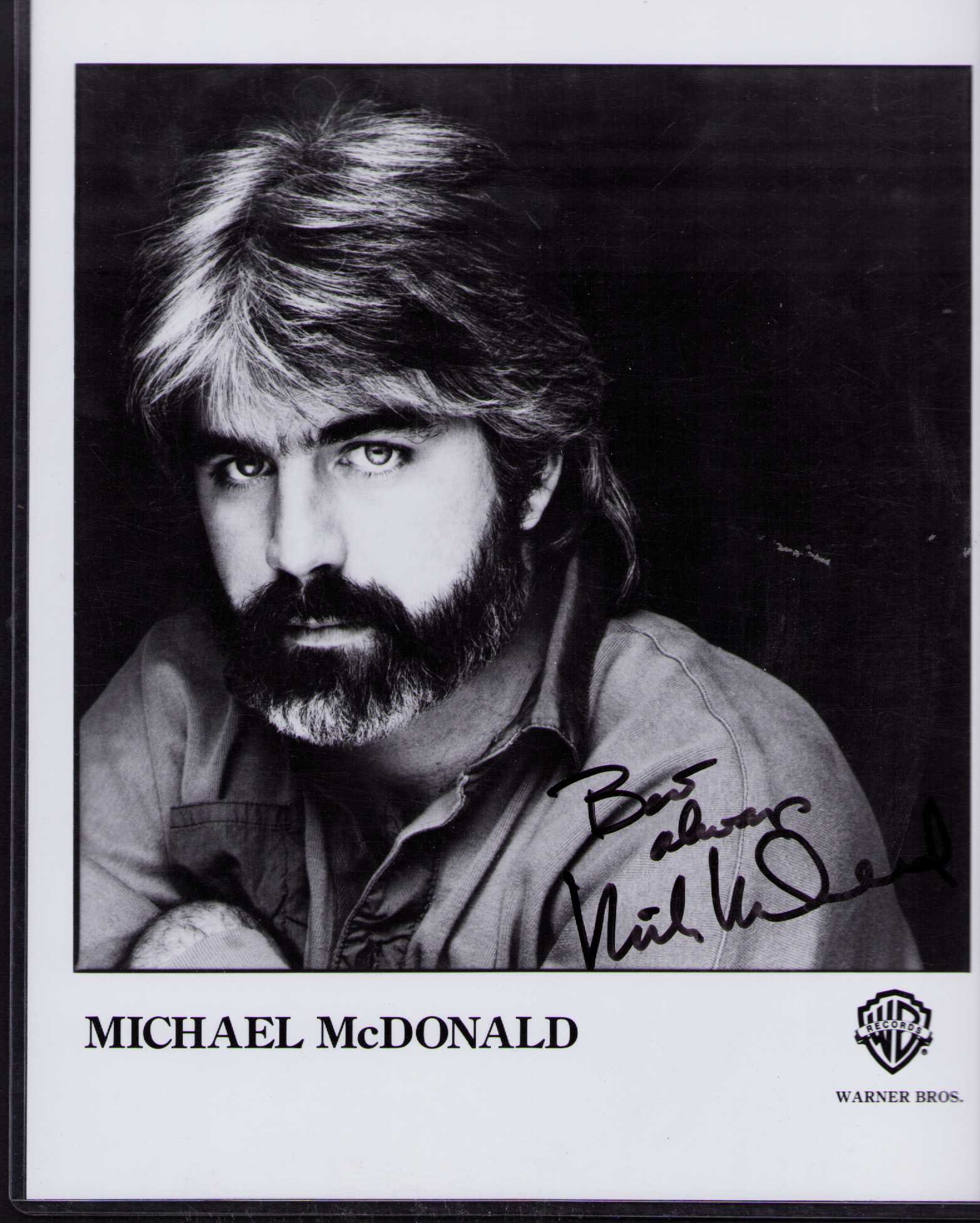 Michael McDonald signed photograph: The Doobie Brothers lead singer signed 8x10 photograph Certificate of AuthenticityEVERY item in this auction comes with at minimum one fully illustrated and serial numbered COA signed by the worlds le