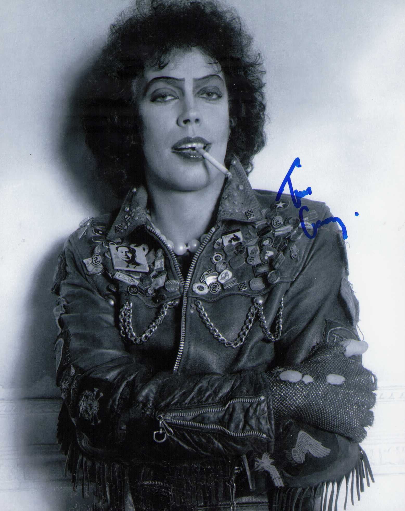 Tim Curry signed photograph Rocky Horror: A Rocky Horror as Frank N Furter signed 8x10 signed under private arrangement Certificate of AuthenticityEVERY item in this auction comes with at minimum one fully illustrated and serial numbered COA 