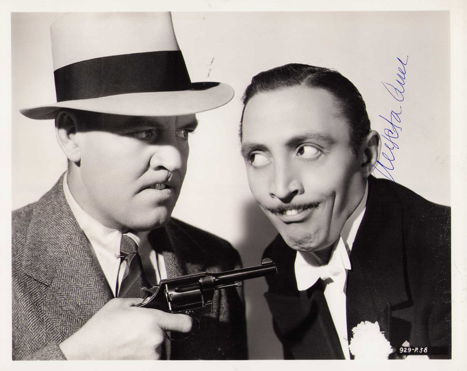 Mischa Auer signed photograph: A vintage original still signed by the rare signing star Certificate of AuthenticityEVERY item in this auction comes with at minimum one fully illustrated and serial numbered COA signed by the worlds 