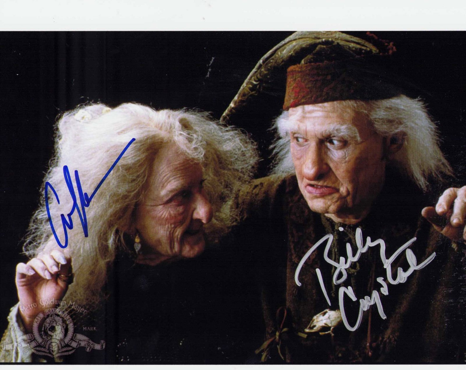 Billy Crystal and Carol Kane signed photograph: From Princess Bride a signed 8x10 by Billy Crystal and Carol Kane Certificate of AuthenticityEVERY item in this auction comes with at minimum one fully illustrated and serial numbered COA signed by th