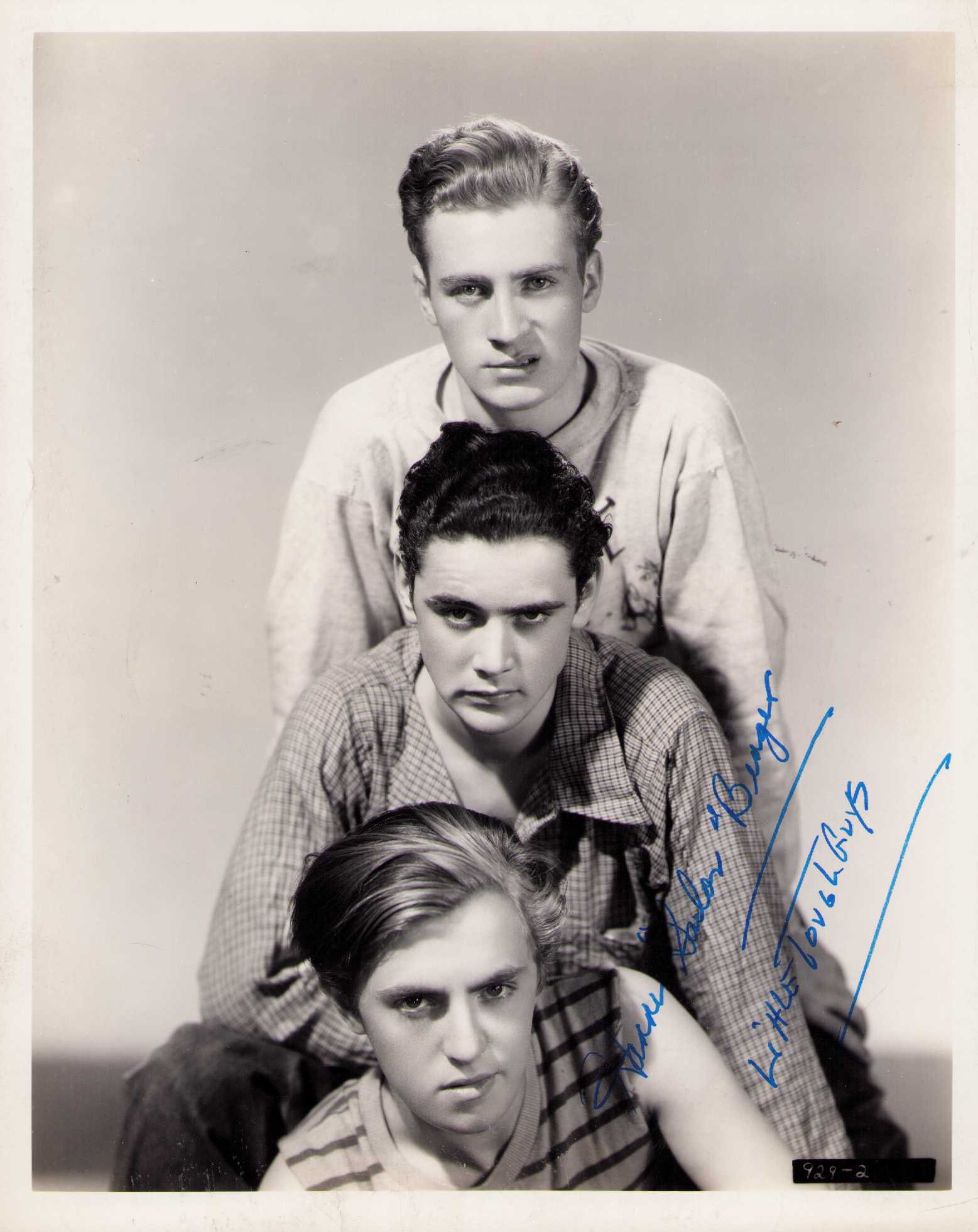 Harris Berger signed photograph: A rare vintage still signed by early child star East Side Kids etc Certificate of AuthenticityEVERY item in this auction comes with at minimum one fully illustrated and serial numbered COA signed by t
