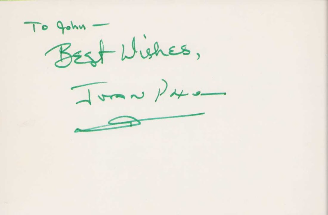 Ivan Dixon rare Hogans Heroes signed card: A rare index card signed by actor Ivan Dixon as Sgt Kinchlow in TVS Hogans Heroes Certificate of AuthenticityEVERY item in this auction comes with at minimum one fully illustrated and serial numbered