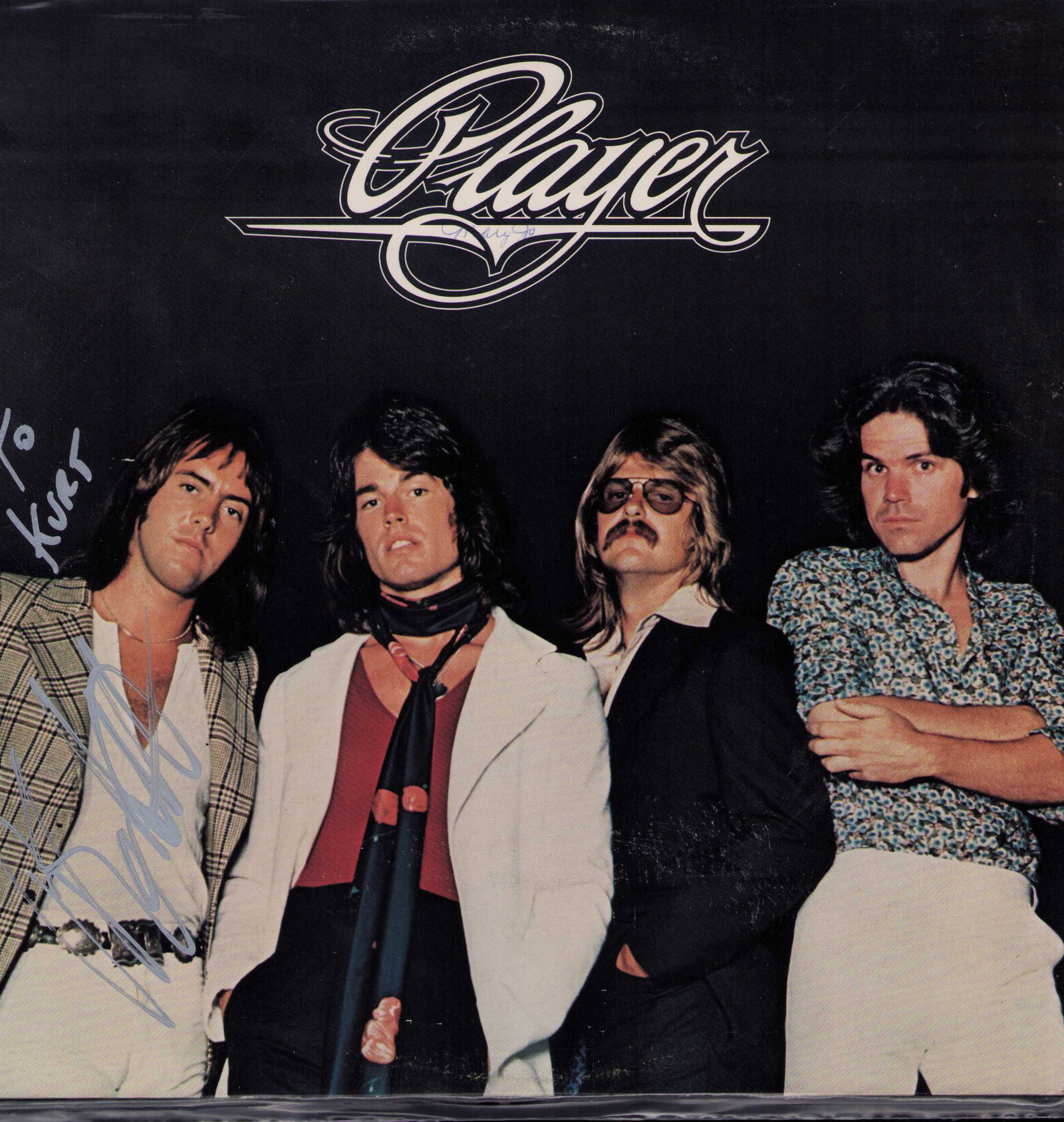 Player signed LP: A Player original LP signed by the lead singer Certificate of AuthenticityEVERY item in this auction comes with at minimum one fully illustrated and serial numbered COA signed by the worlds leading au