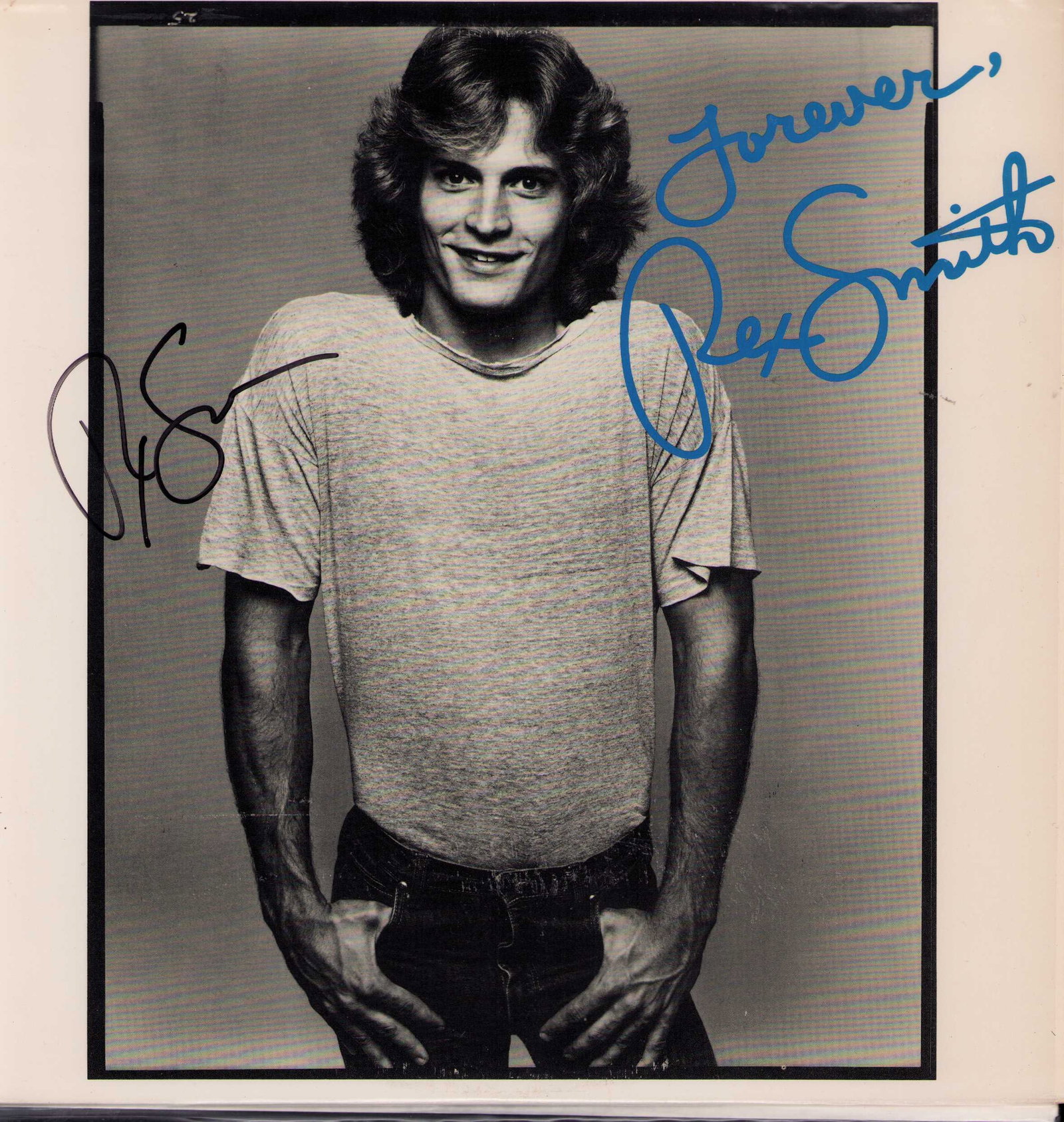 Rex Smith signed LP: A rare LP signed by the deceased singer Certificate of AuthenticityEVERY item in this auction comes with at minimum one fully illustrated and serial numbered COA signed by the worlds leading authentic