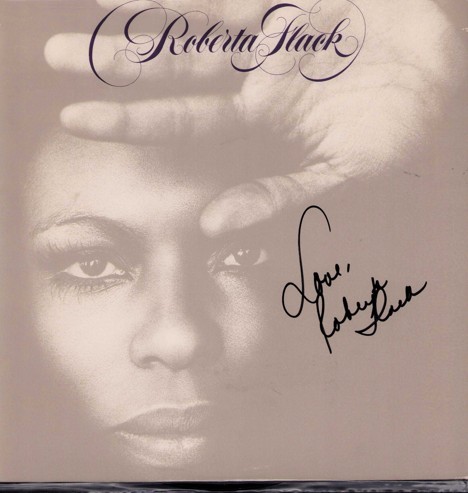 Roberta Flack signed LP: A scarce LP signed by deceased legend Roberta Flack Certificate of AuthenticityEVERY item in this auction comes with at minimum one fully illustrated and serial numbered COA signed by the worlds