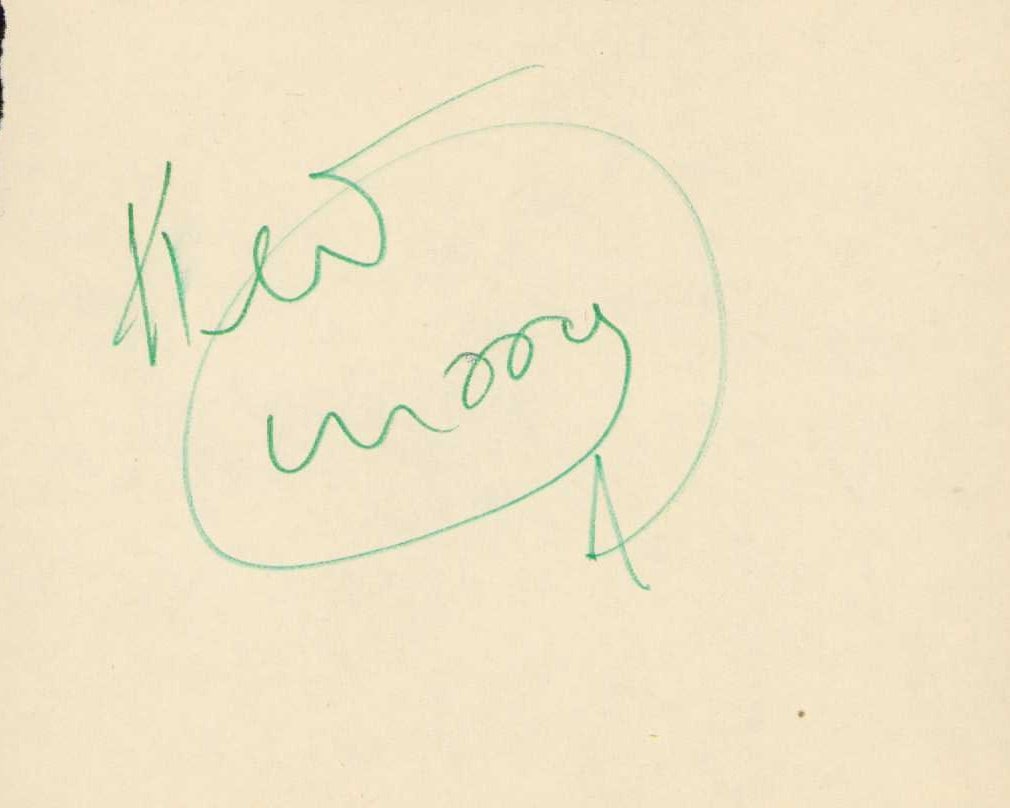 Keith Moon signed autograph page: A rare autograph book page signed by the deceased drummer for the WHO Keith Moon rare Certificate of AuthenticityEVERY item in this auction comes with at minimum one fully illustrated and serial