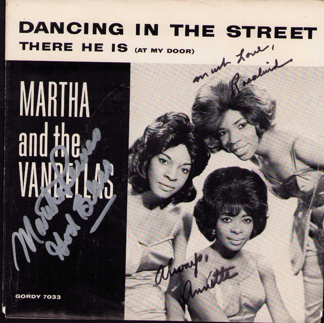 Martha and the Vandellas signed rare 45rpm record: A RARE 45rpm of the famous song signed by her Certificate of AuthenticityEVERY item in this auction comes with at minimum one fully illustrated and serial numbered COA signed by the worlds leading