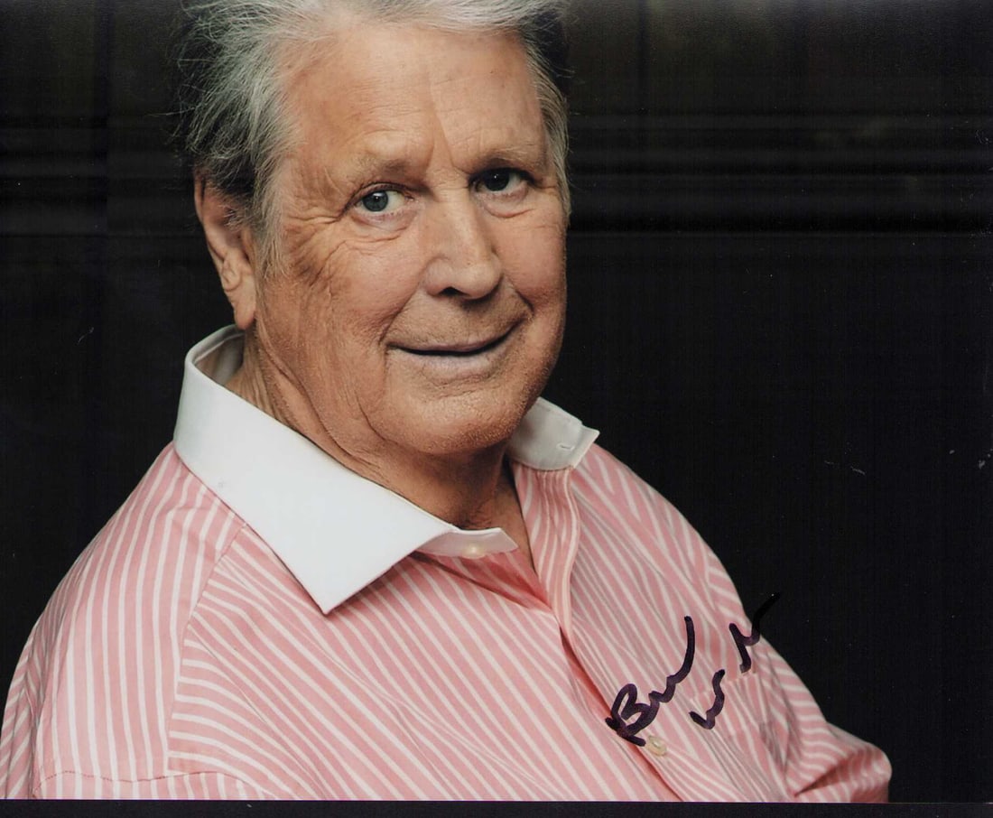 Brian Wilson signed photograph: Recently deceased legendary leader songwriter of the Beach Boys signed 8x10 photograph Certificate of AuthenticityEVERY item in this auction comes with at minimum one fully illustrated and serial numb