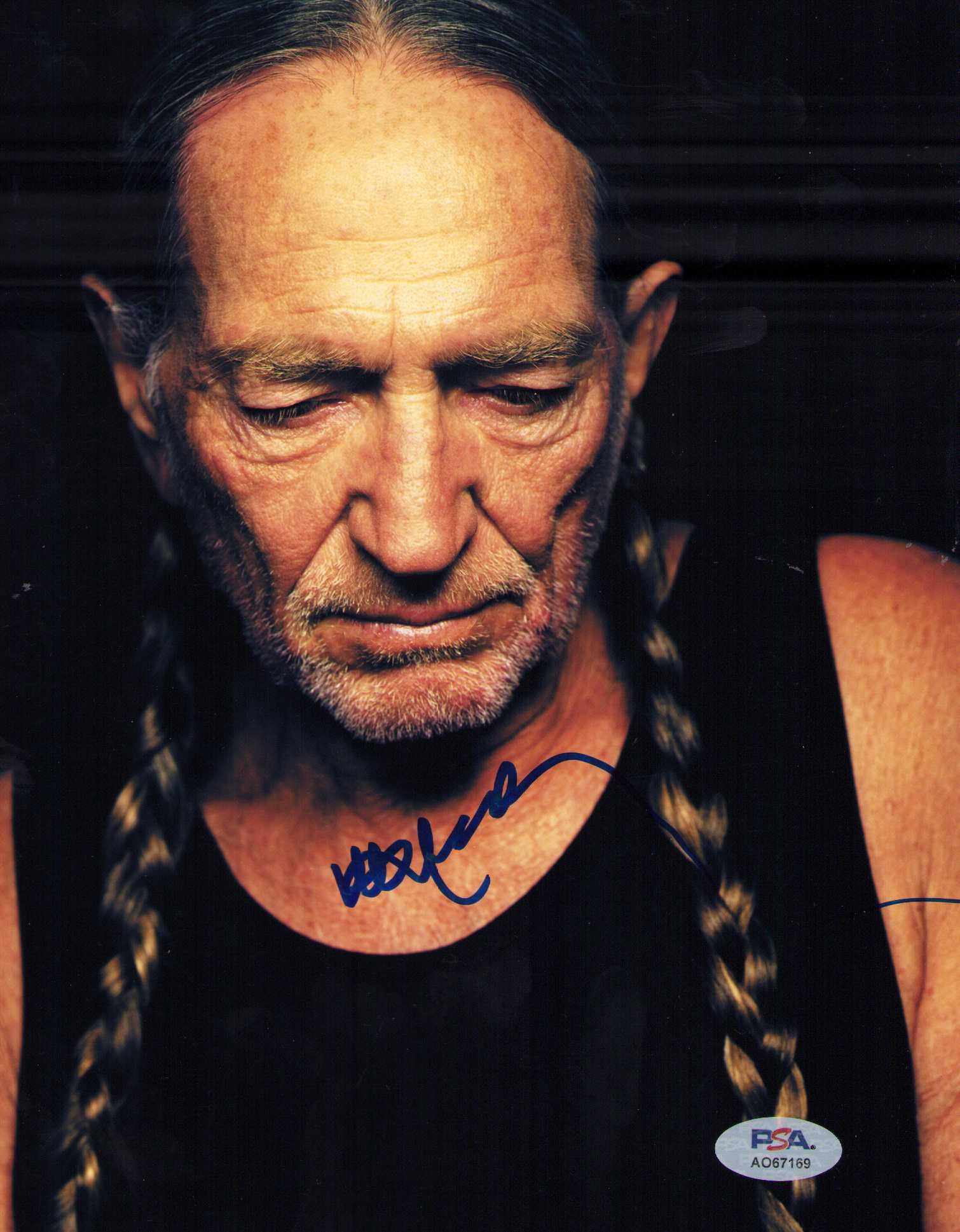 Willie Nelson signed photograph PSA DNA: A PSA DNA stickered 8x10 of the now 93 year old legend Certificate of AuthenticityEVERY item in this auction comes with at minimum one fully illustrated and serial numbered COA signed by the leading