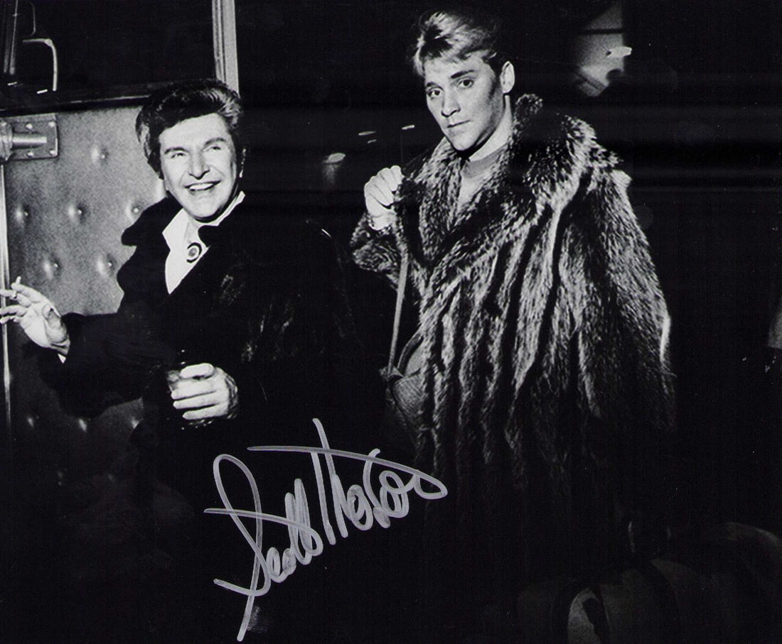 Scott Thorson signed photograph: Liberaces long time young lover included in the act as seen here signed 8x10 photograph Certificate of AuthenticityEVERY item in this auction comes with at minimum one fully illustrated and serial