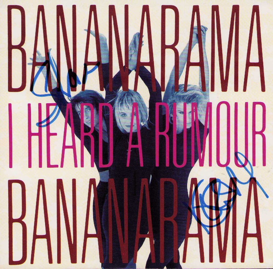 Bananarama signed 45rpm record and sleeve: A scarce 45rpm picture sleeve and record signed by the band Certificate of AuthenticityEVERY item in this auction comes with at minimum one fully illustrated and serial numbered COA signed by the lead