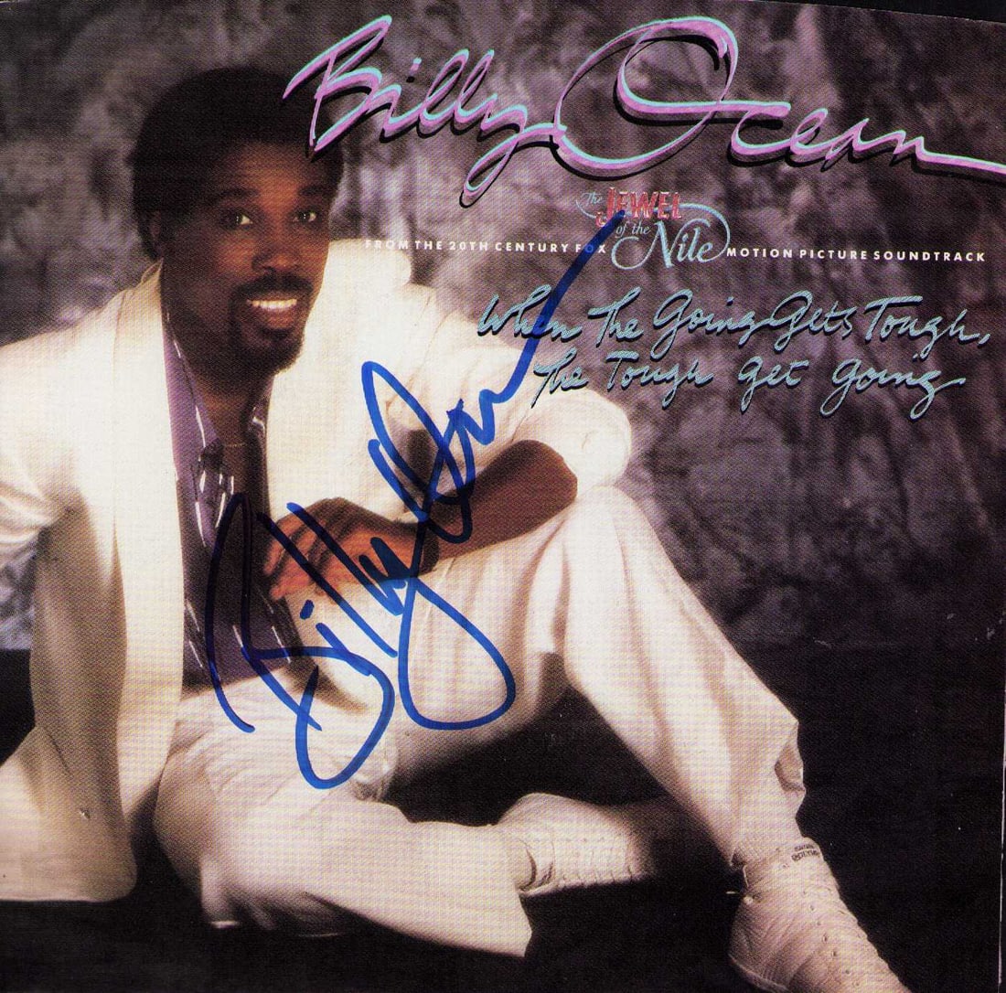 Billy Ocean signed 45rpm record and sleeve: A scarce Ocean signed 45rpm picture sleeve and record Certificate of AuthenticityEVERY item in this auction comes with at minimum one fully illustrated and serial numbered COA signed by the leading au