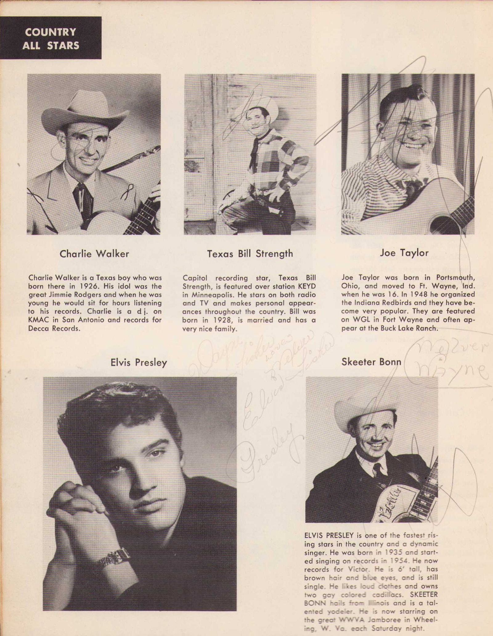 Elvis Presley signed concert program - 2
