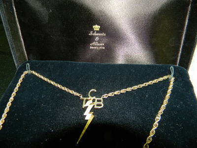 Elvis Presley TCB Gifted Necklace Schwartz In Box