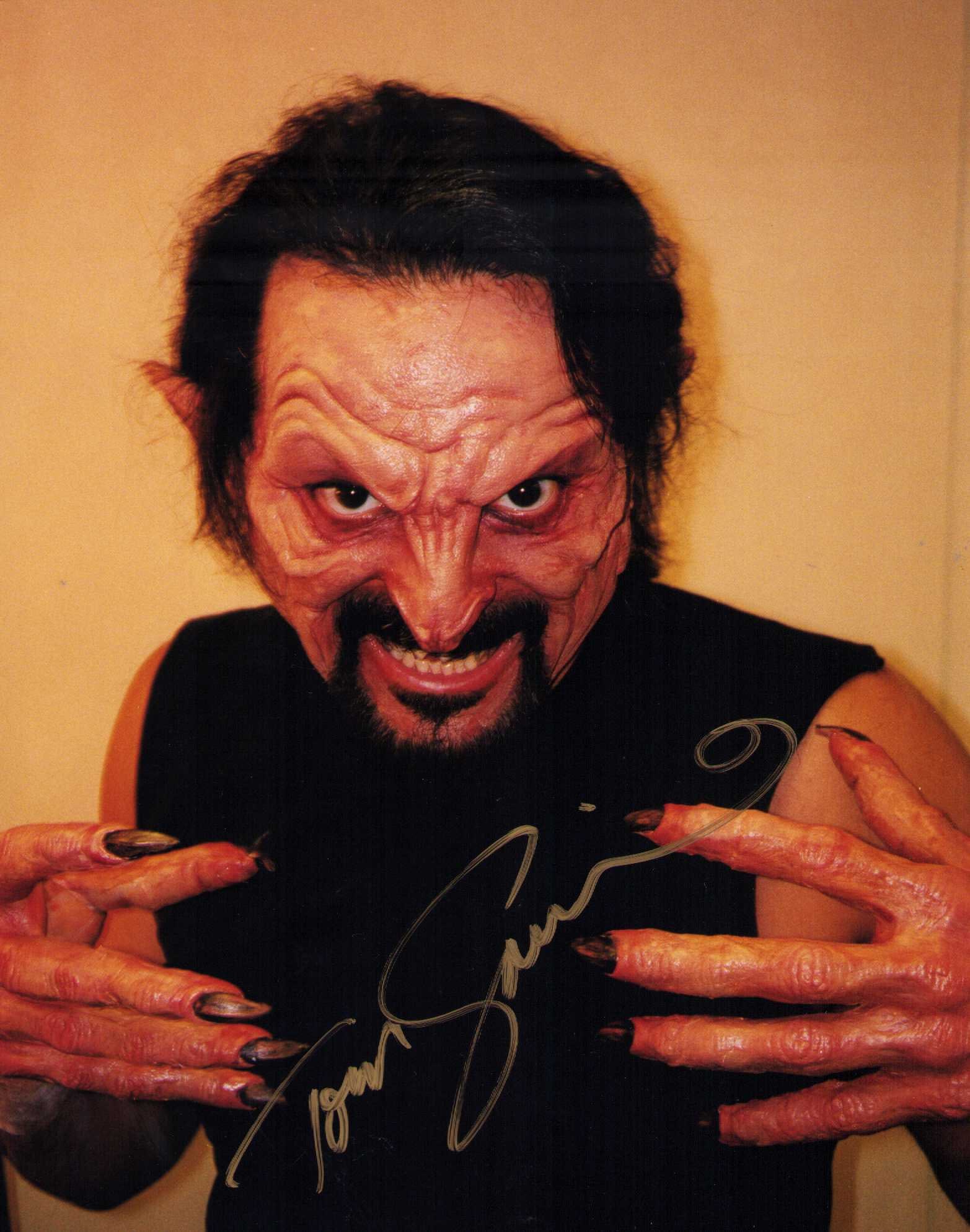 Tom Savini signed photograph: THE makeup OG on countless horror and other films for decades scarce signed 8x10 Certificate of AuthenticityEVERY item in this auction comes with at minimum one fully illustrated and serial numbered