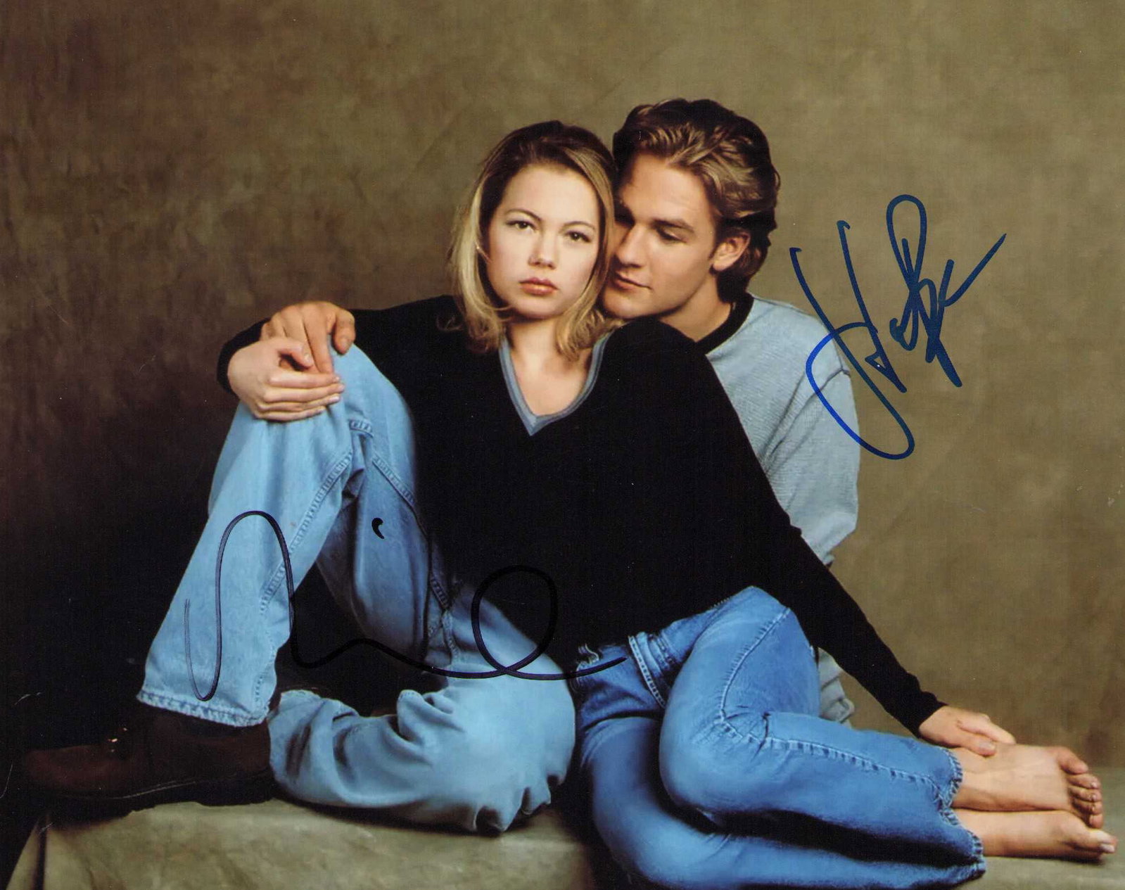 James VanDerBeek and Michelle Williams signed photograph (1 of 1)