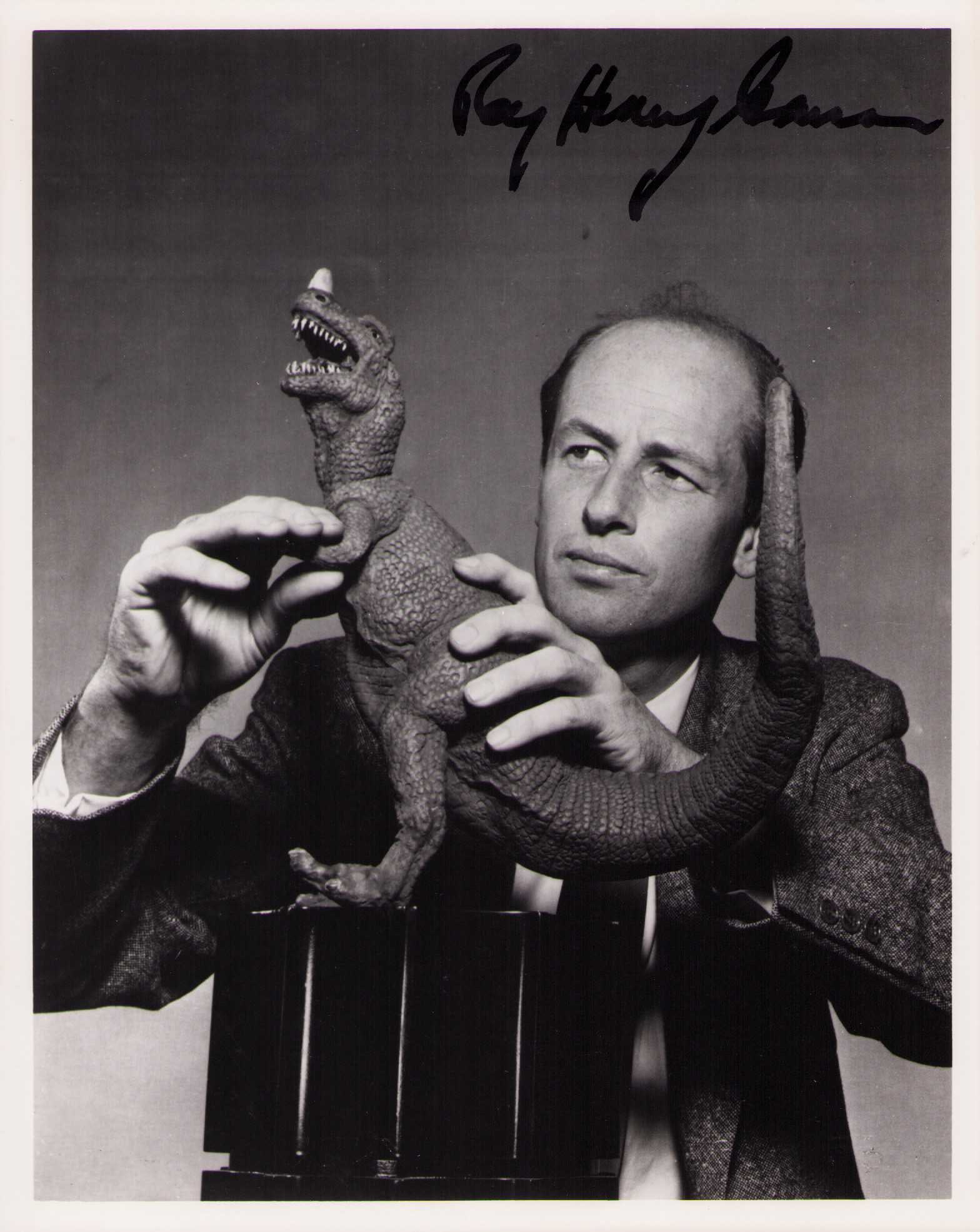 Ray Harryhausen signed photograph (1 of 1)