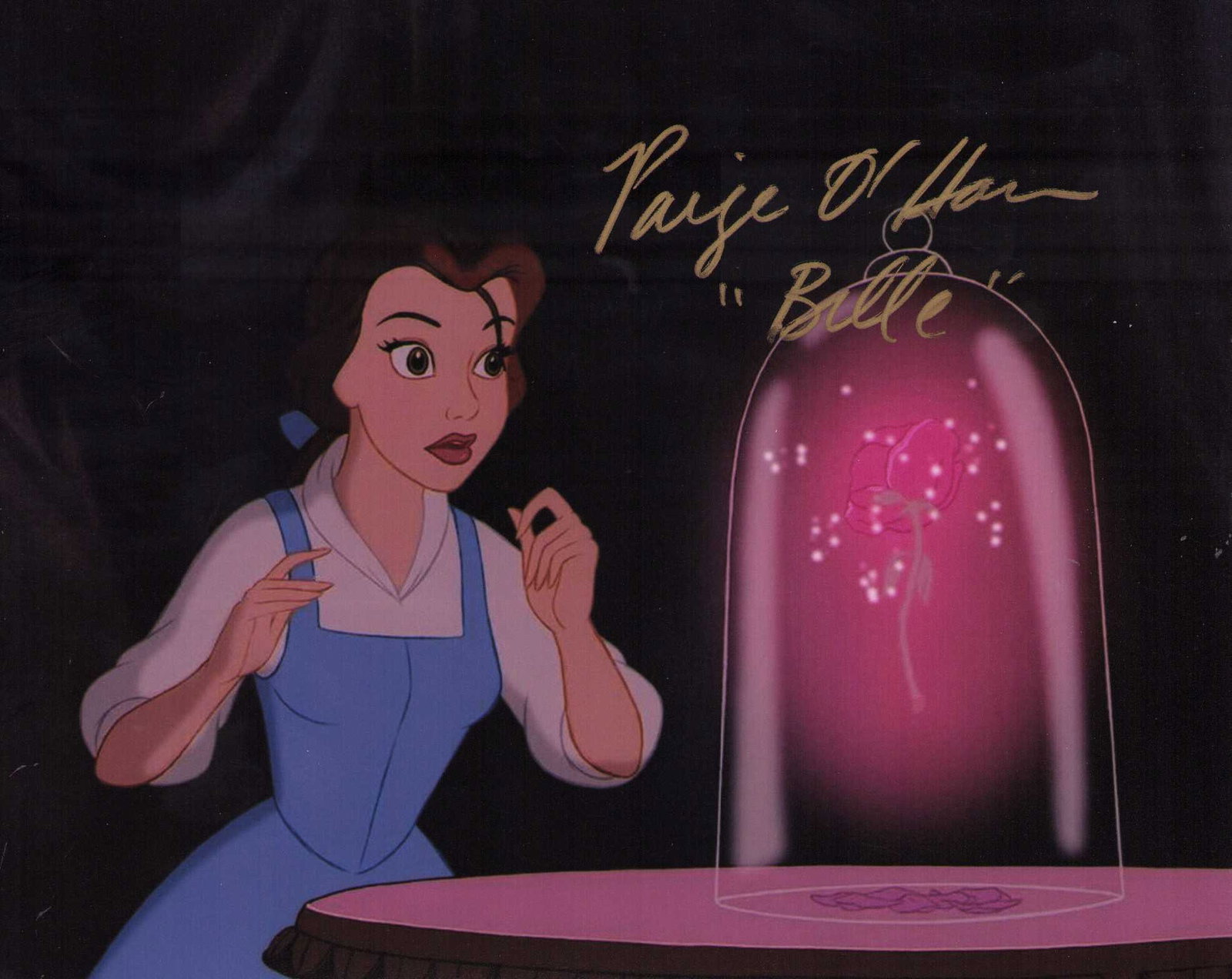Paige O'Hara signed photograph: As the voice of Belle in Beauty and the Beast the Disney classic signed 8x10 Certificate of AuthenticityEVERY item in this auction comes with at minimum one fully illustrated and serial numbered COA s