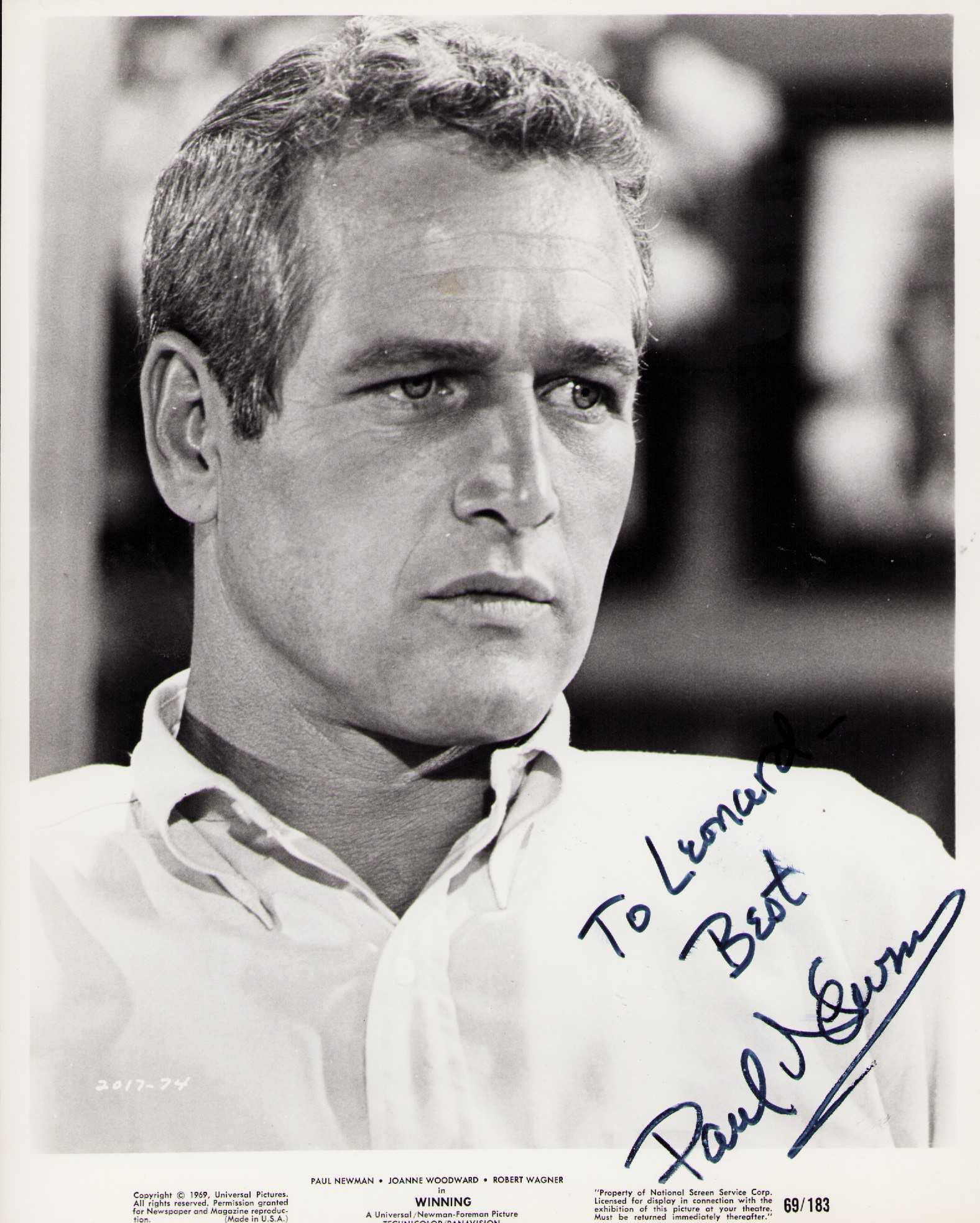 Paul Newman signed photograph (1 of 1)