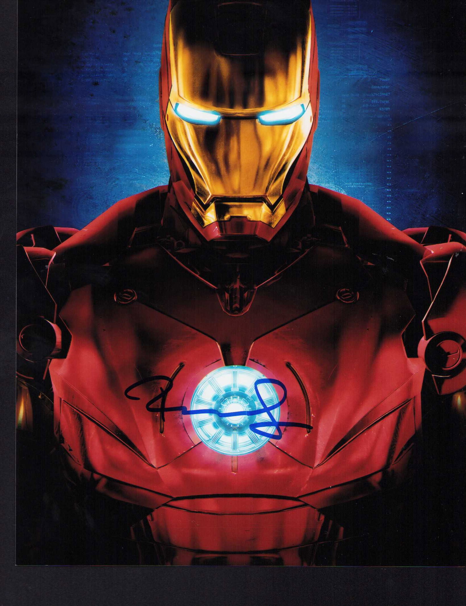 Robert Downey Jr signed Iron Man photograph: An Iron Man signed 8x10 by Downey signed recently nicely Certificate of AuthenticityEVERY item in this auction comes with at minimum one fully illustrated and serial numbered COA signed by the