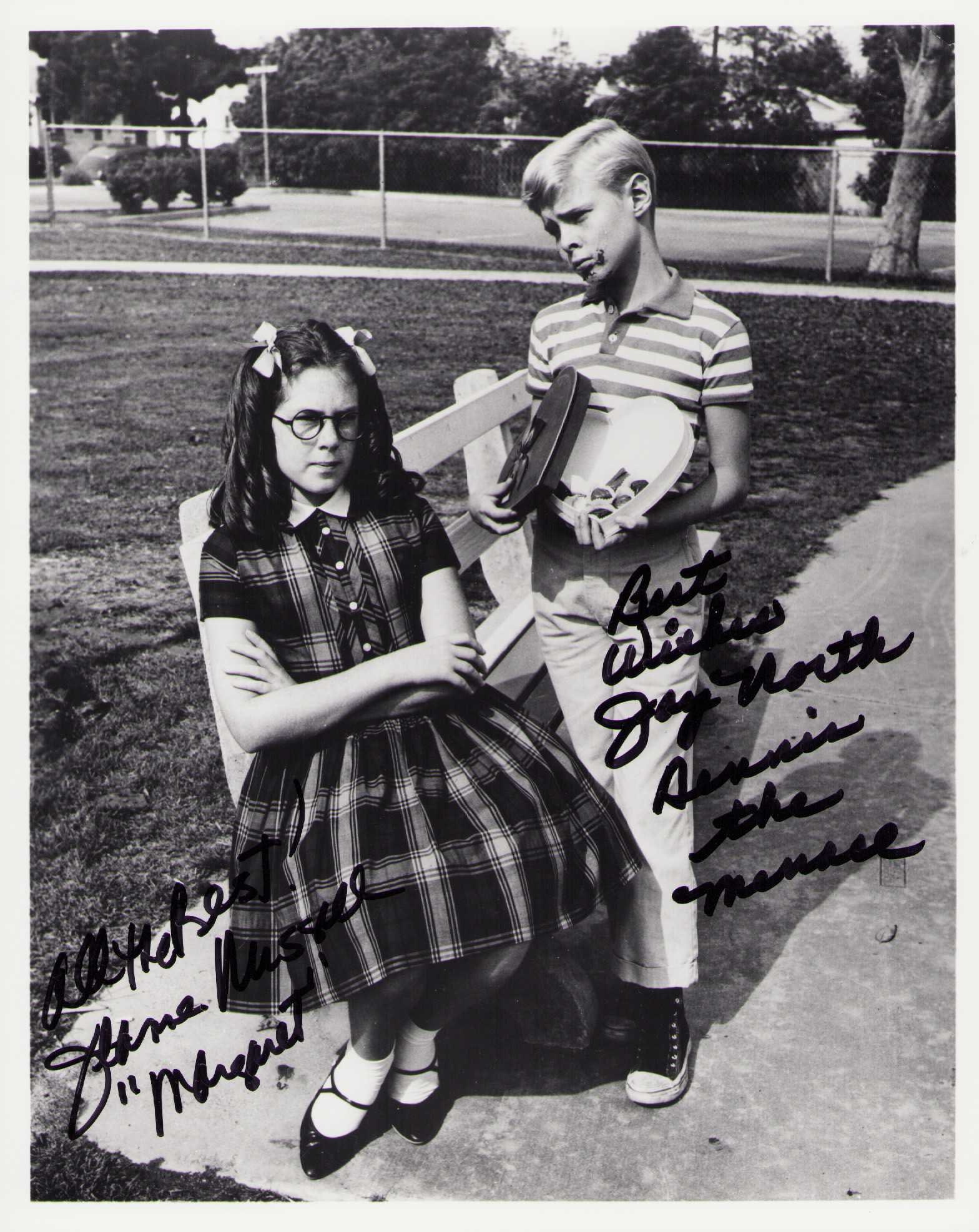 Dennis the Menace cast signed photograph (1 of 1)
