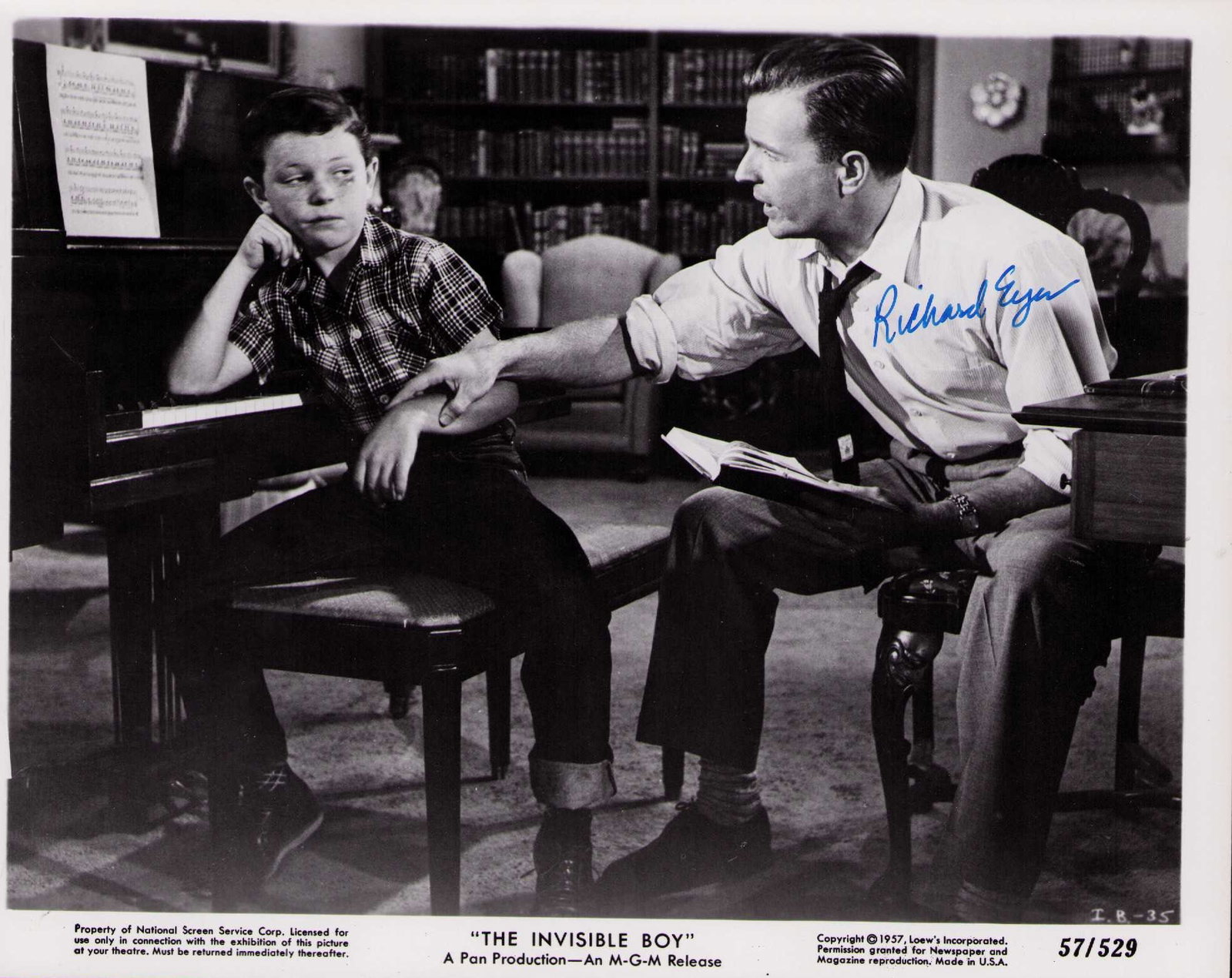 Richard Eyer signed photograph Invisible Boy (1 of 1)