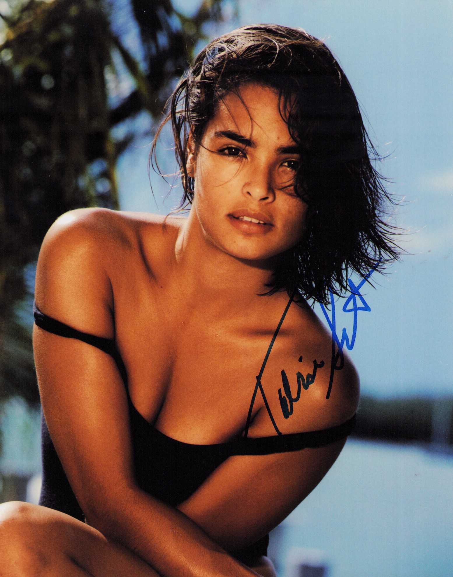 Talisa Soto signed photograph: Sexy signed 8x10 by Bond babe Soto Certificate of AuthenticityEVERY item in this auction comes with at minimum one fully illustrated and serial numbered COA signed by the leading authenticator in Ente