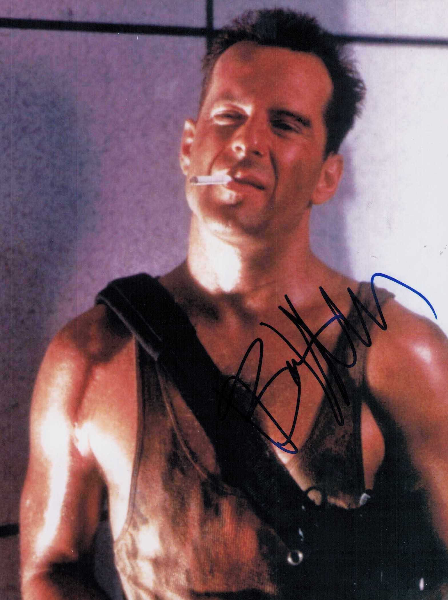 Bruce Willis Die Hard signed photograph (1 of 1)