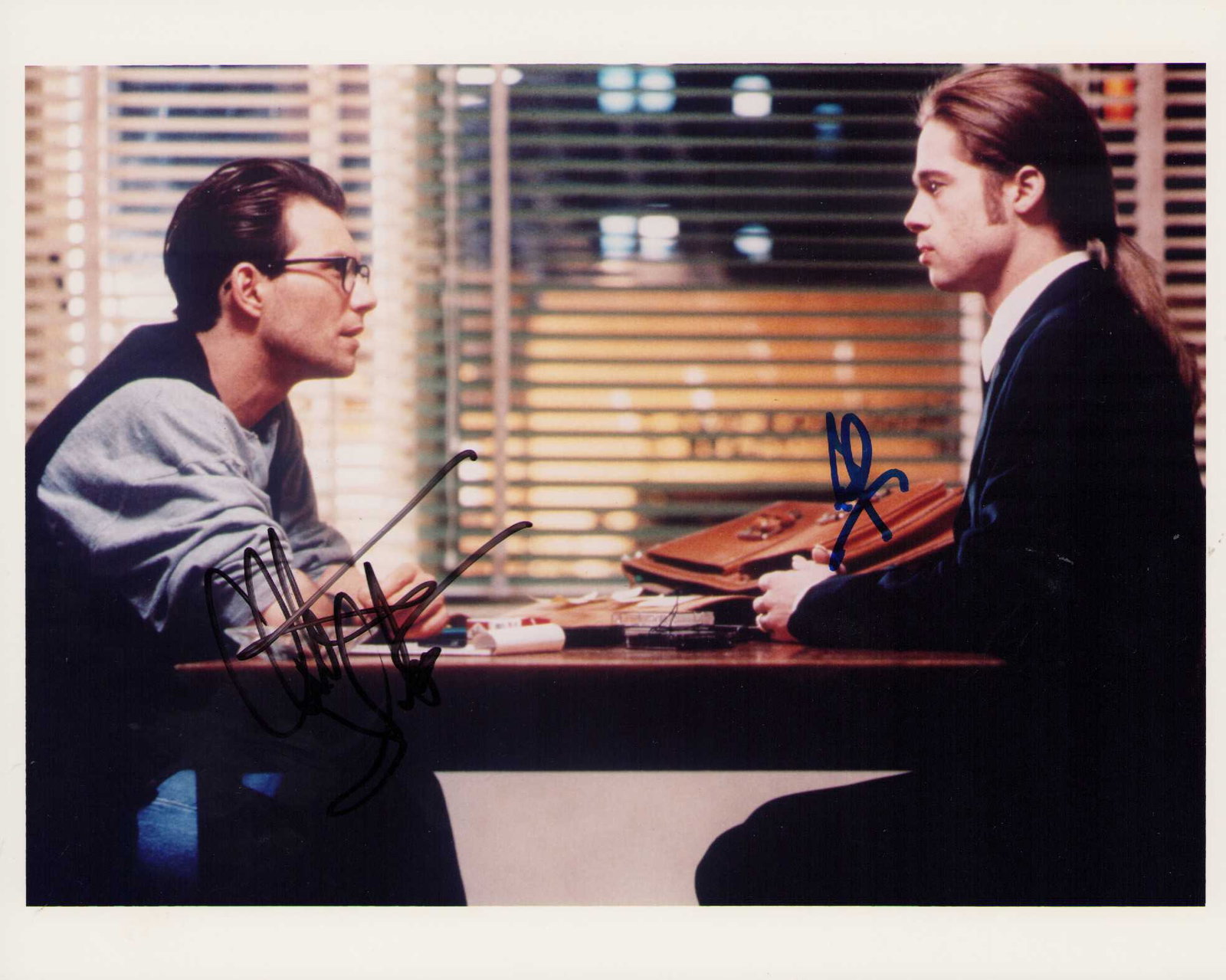 Brad Pitt and Christian Slater Interview with the Vampire signed photograph (1 of 1)