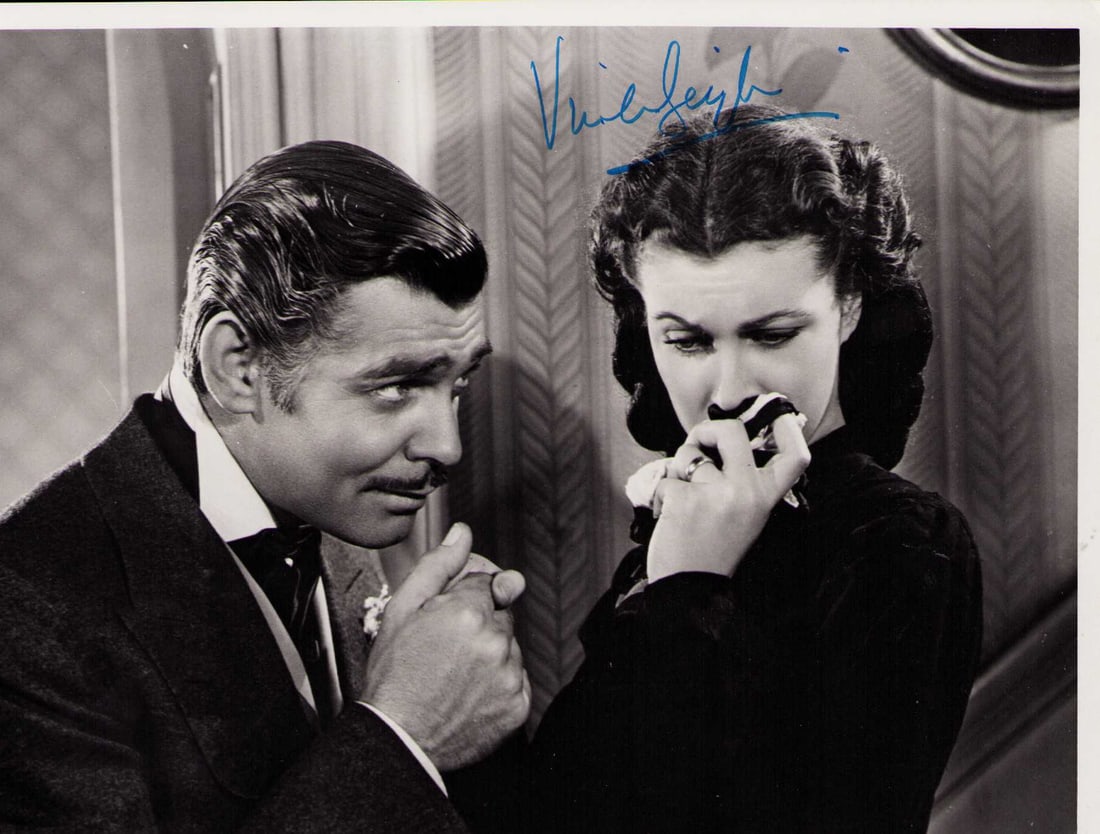 Vivien Leigh signed GWTW photograph (1 of 1)