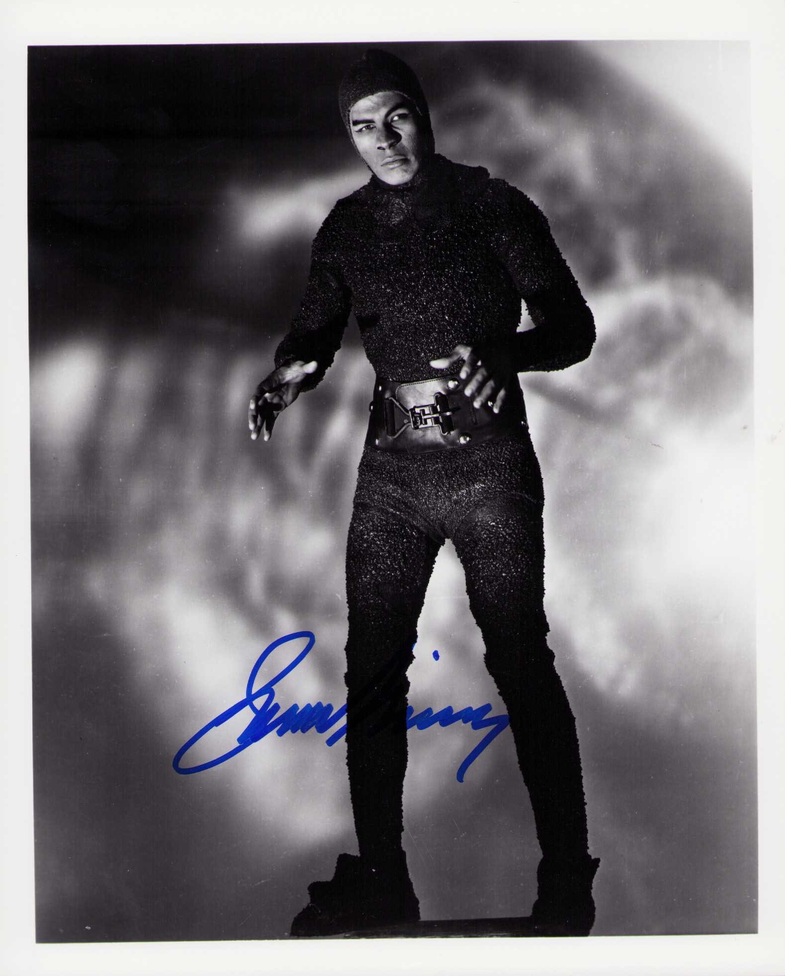Leonard Nimoy signed photograph Zombies of the Stratosphere: A rare Zombies of the Stratosphere as alien signed shot by Nimoy before Star Trek Certificate of AuthenticityEVERY item in this auction comes with at minimum one fully illustrated and serial numbered 