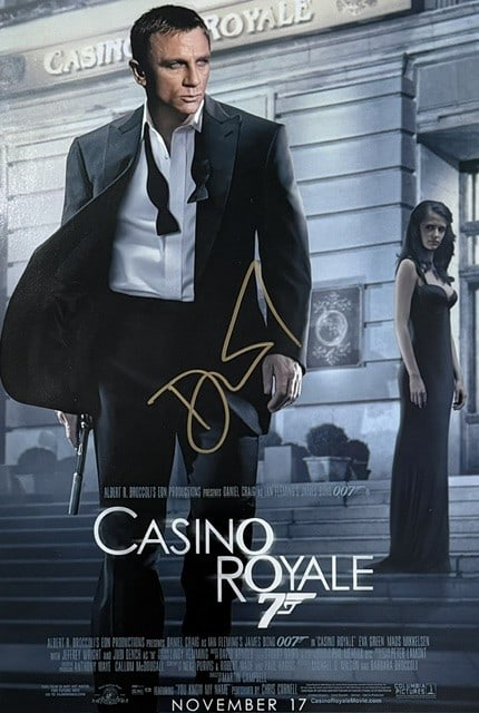 Daniel Craig james Bond signed premier poster 11x17 from Casino Royale (1 of 1)