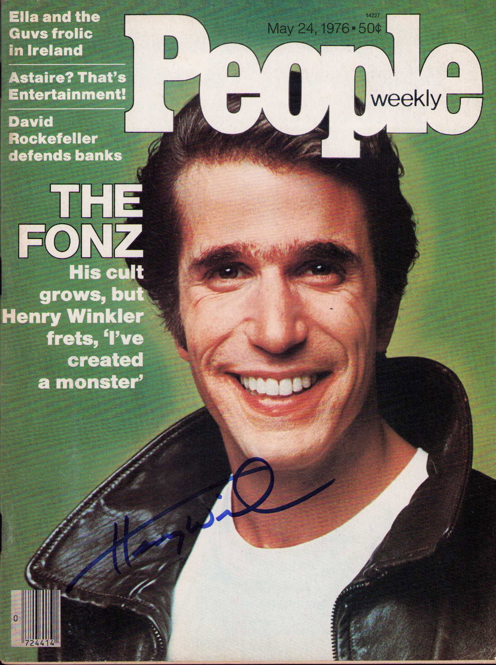 Henry Winkler FONZ signed PEOPLE magazine (1 of 1)